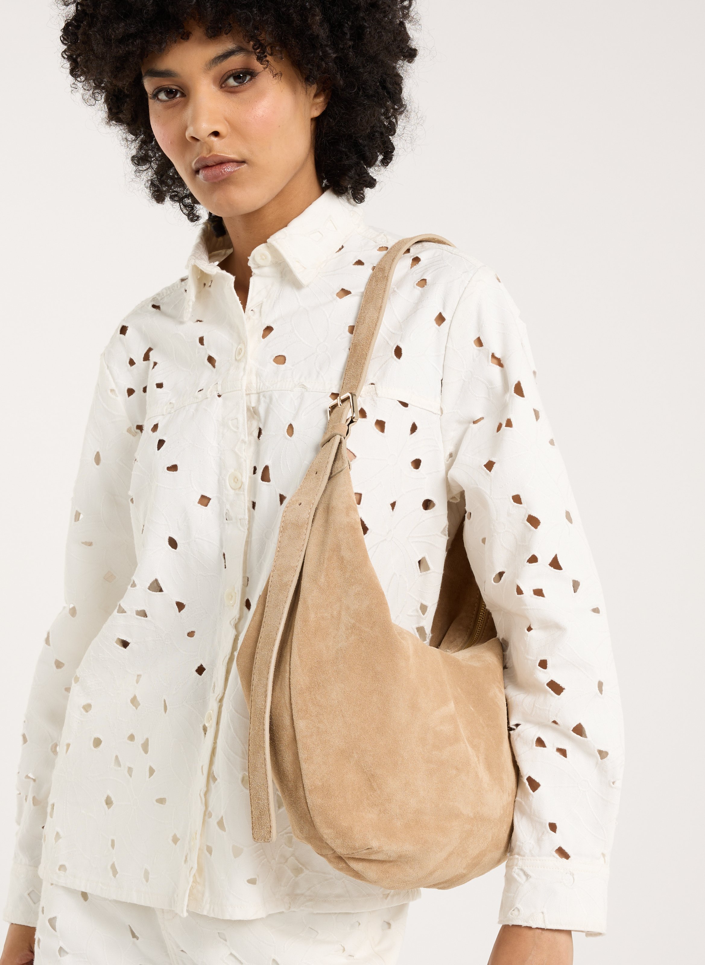 Blouse met klassieke kraag SAISON 1865 Wit
