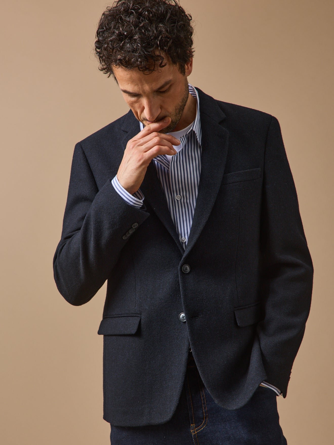 Wool blazer CYRILLUS Blue