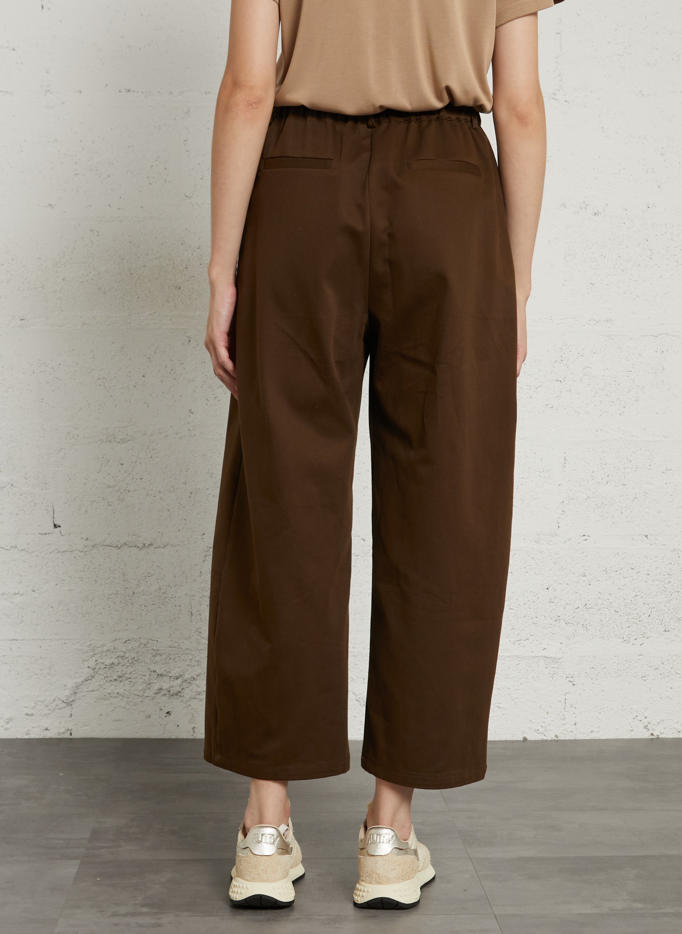 Barell cotton trousers LA PETITE ETOILE Brown