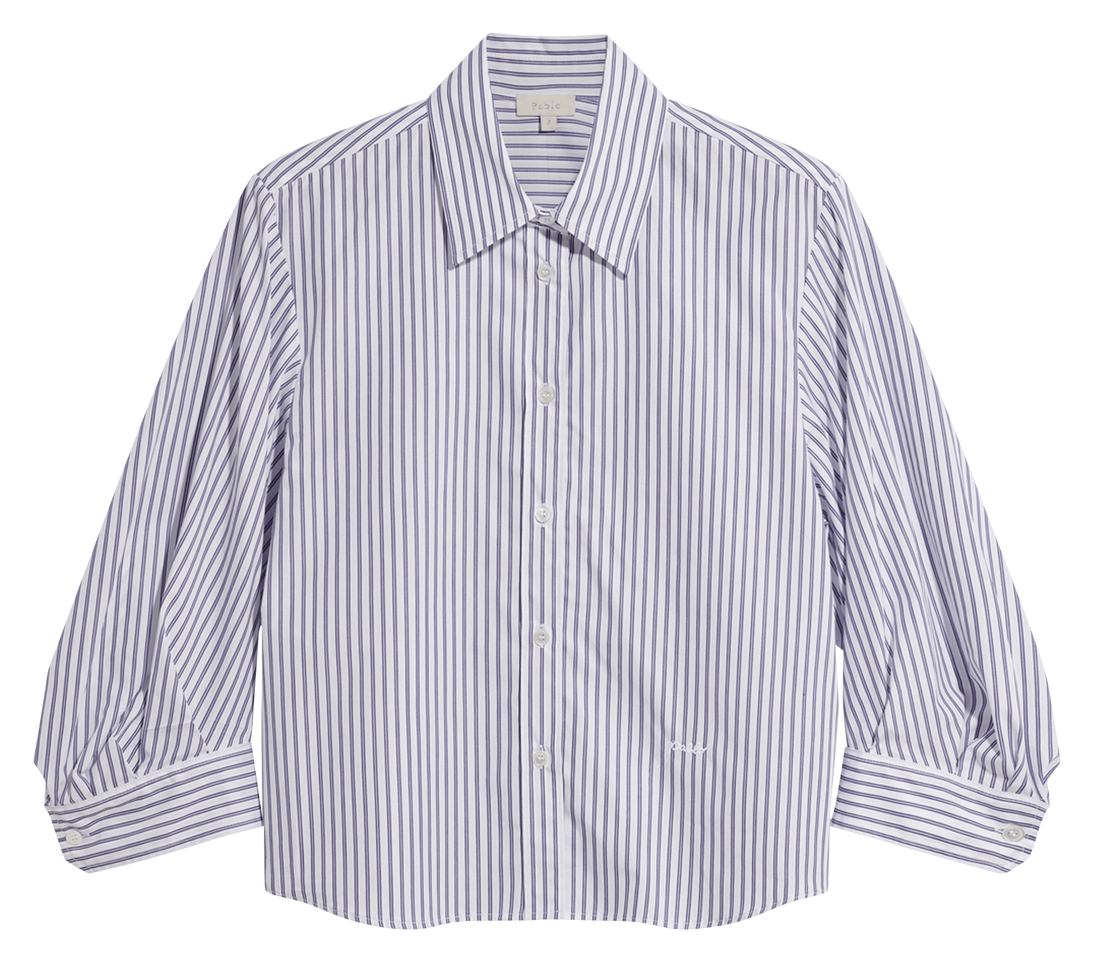 Cotton shirt with classic collar PABLO Blue