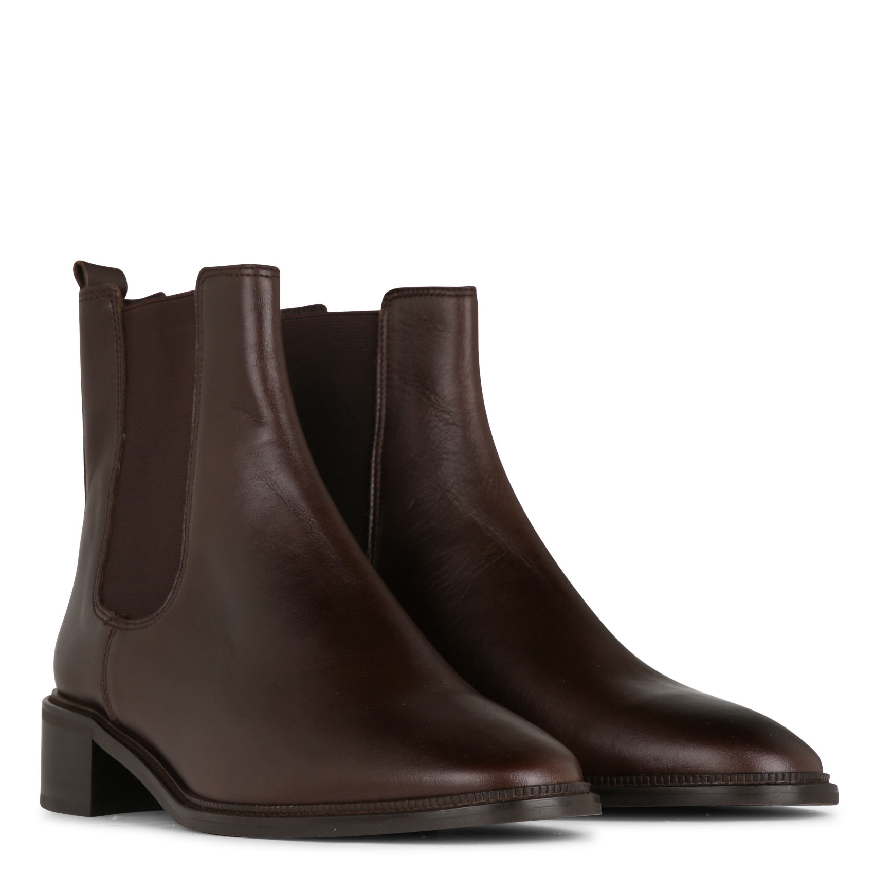 Chelsea Boots aus glattem Leder BOCAGE Braun