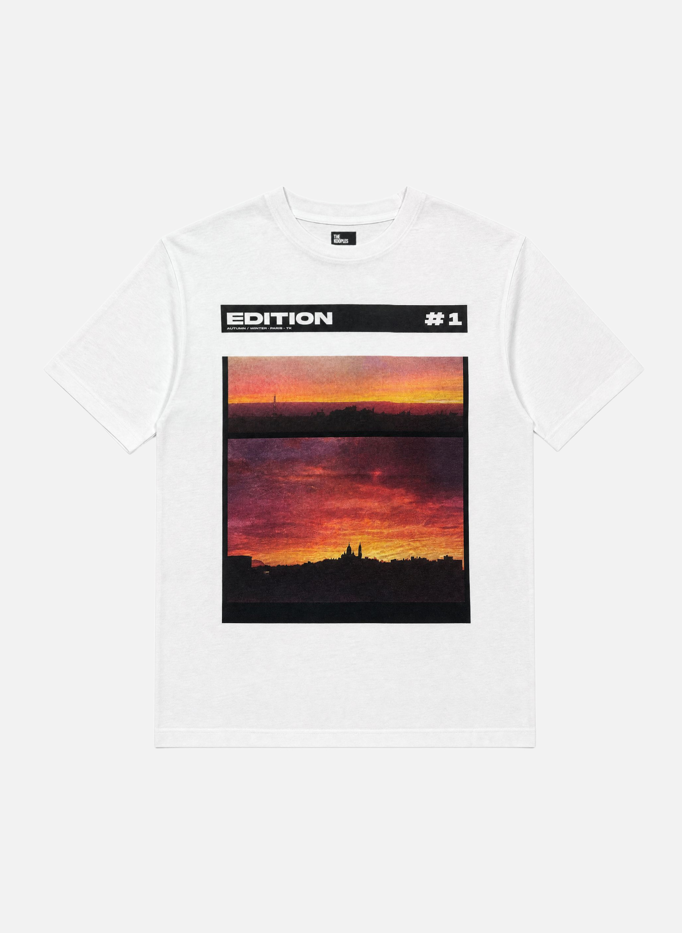 T-shirt with screen printing THE KOOPLES White