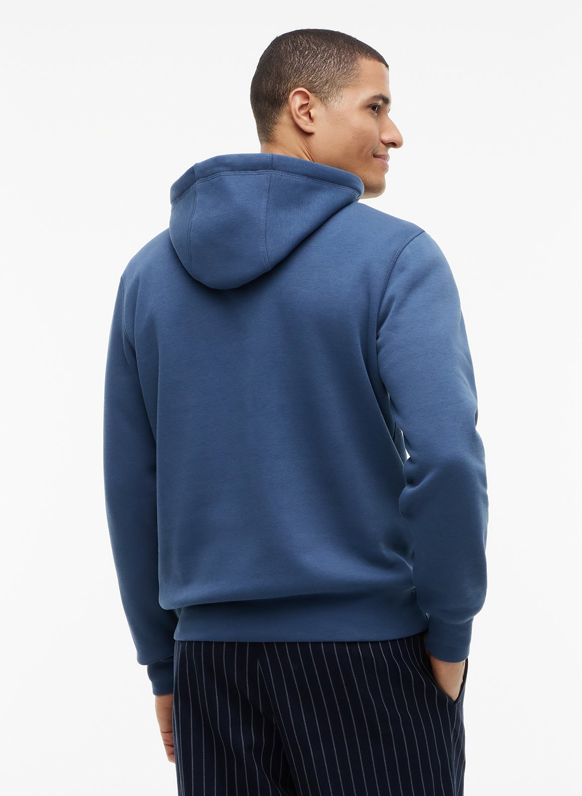 Regular fit sweater van katoenblend met capuchon TOMMY HILFIGER Blauw