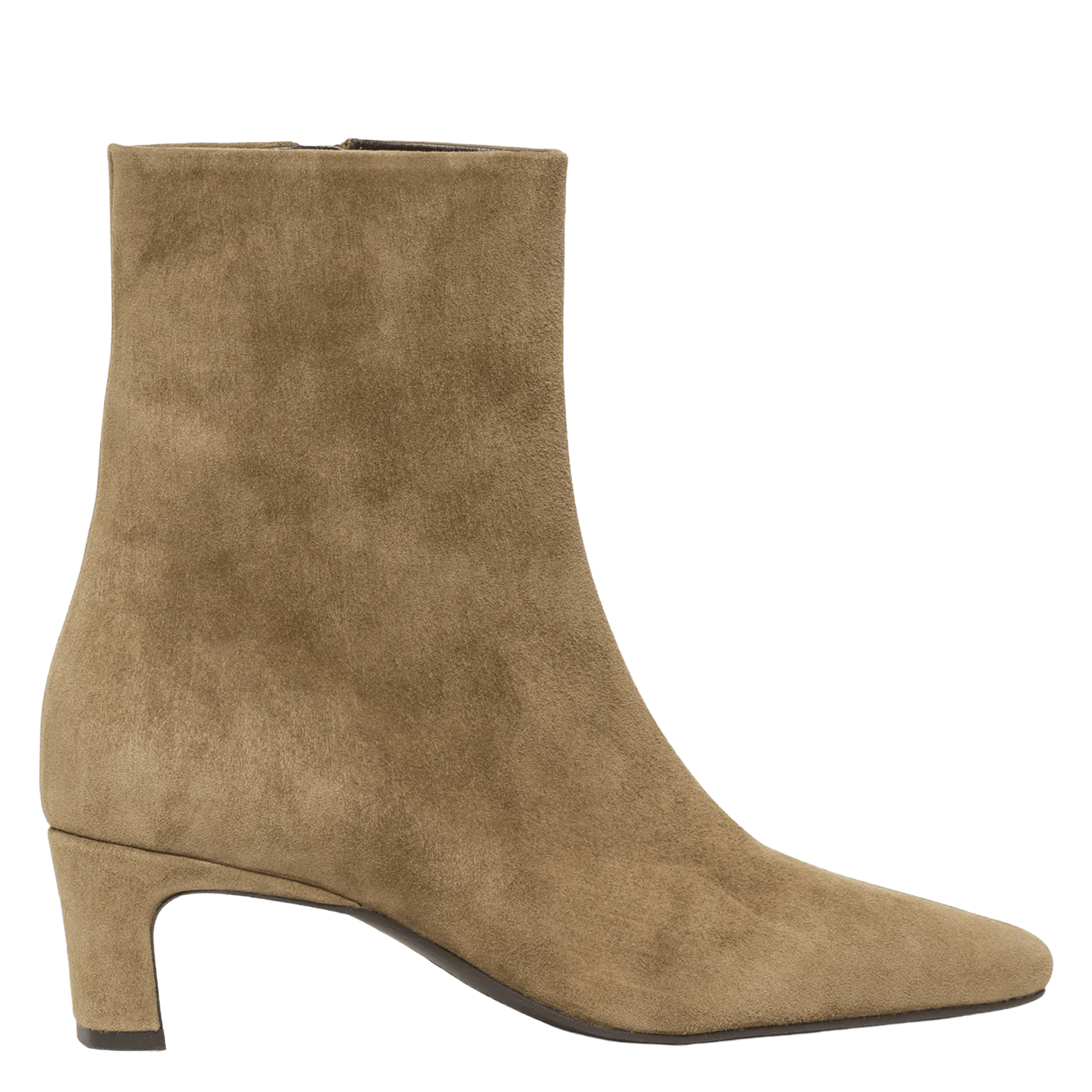 Suede leather ankle boots BOCAGE Beige