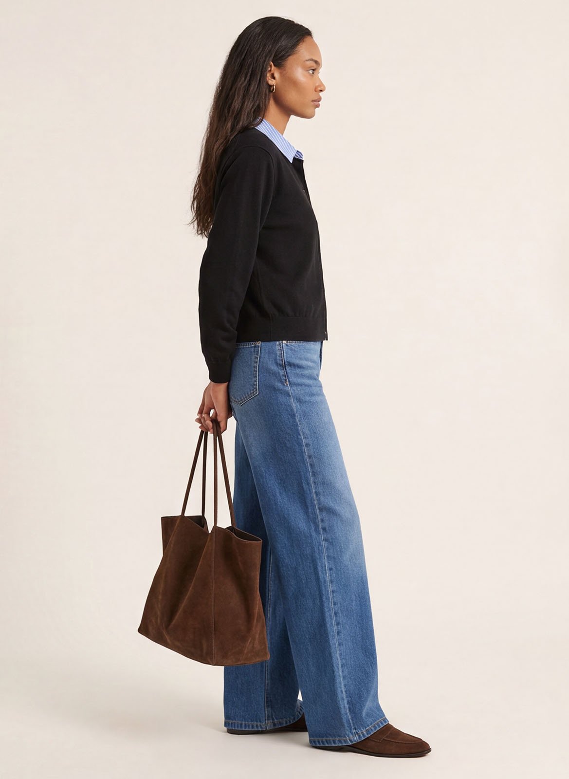 Gilet droit col amovible rayé KOOKAI Bleu