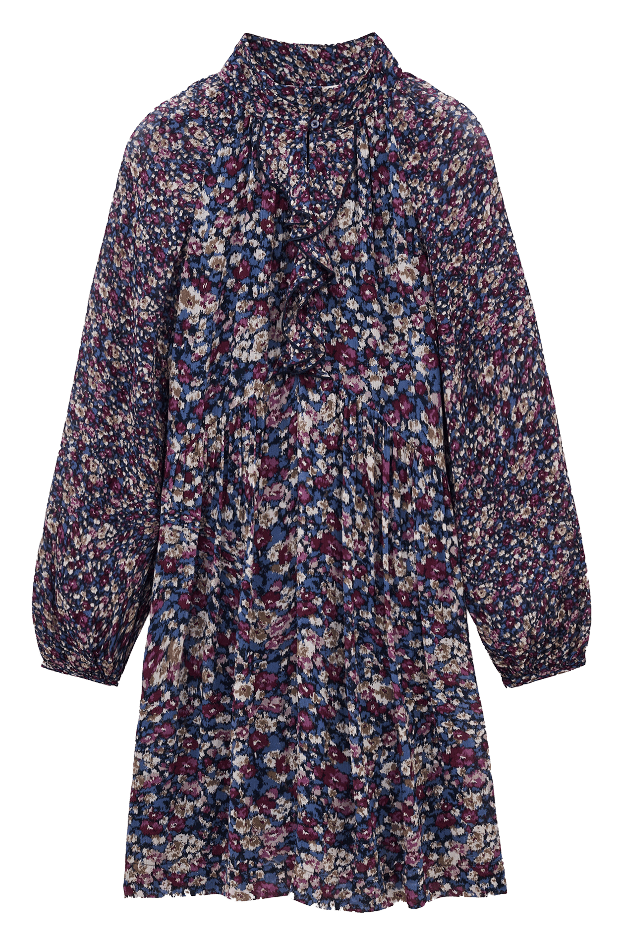 Robe courte ample imprimée BA&SH Bleu