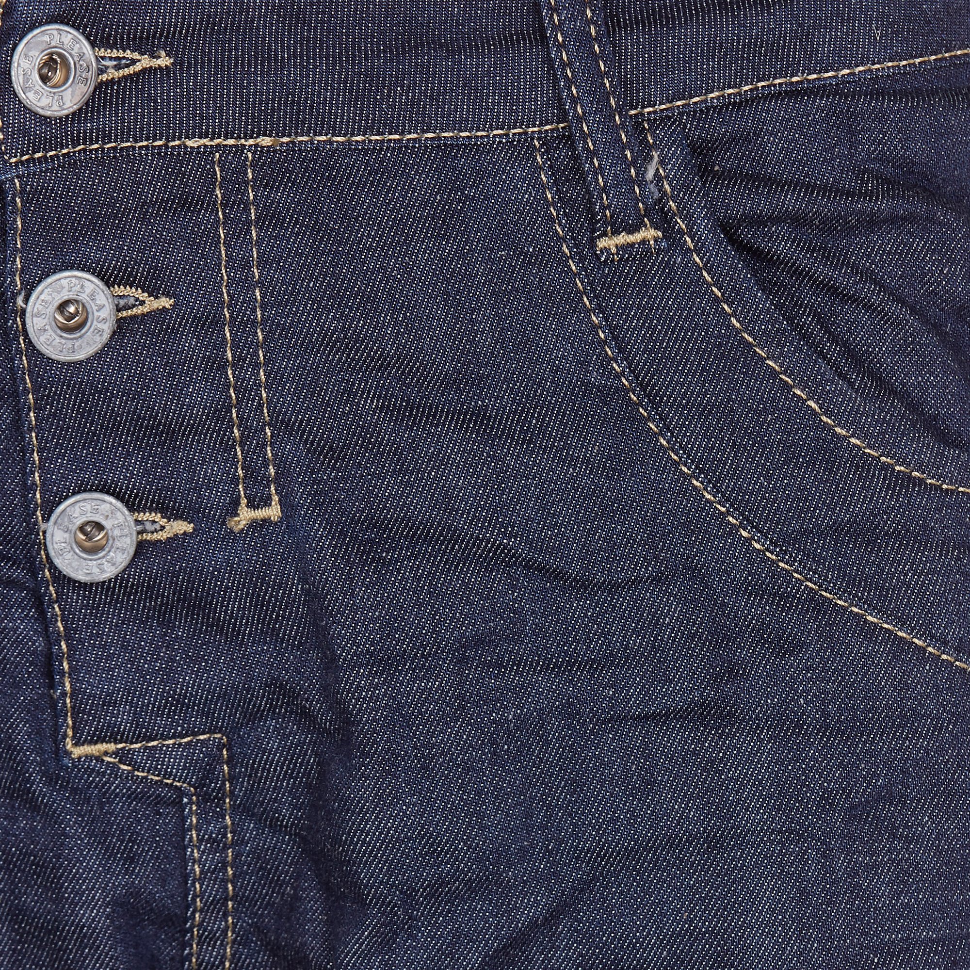 Buttoned boyfriend jeans PLEASE Blue