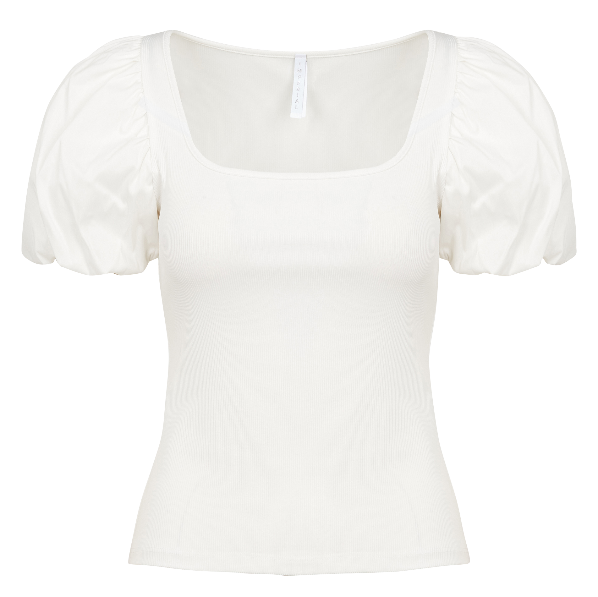 Tee-shirt droit à col carré  IMPERIAL Blanc