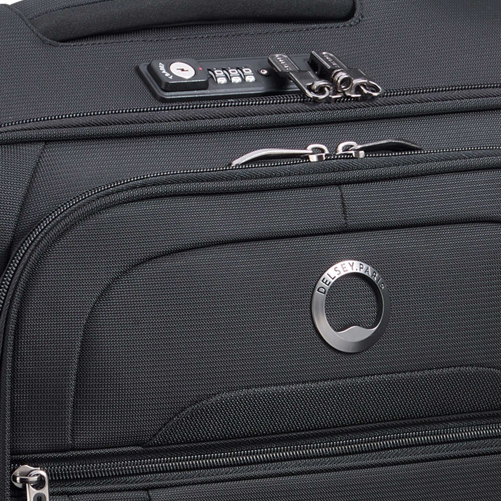 Soft cabin suitcase DELSEY PARIS Black