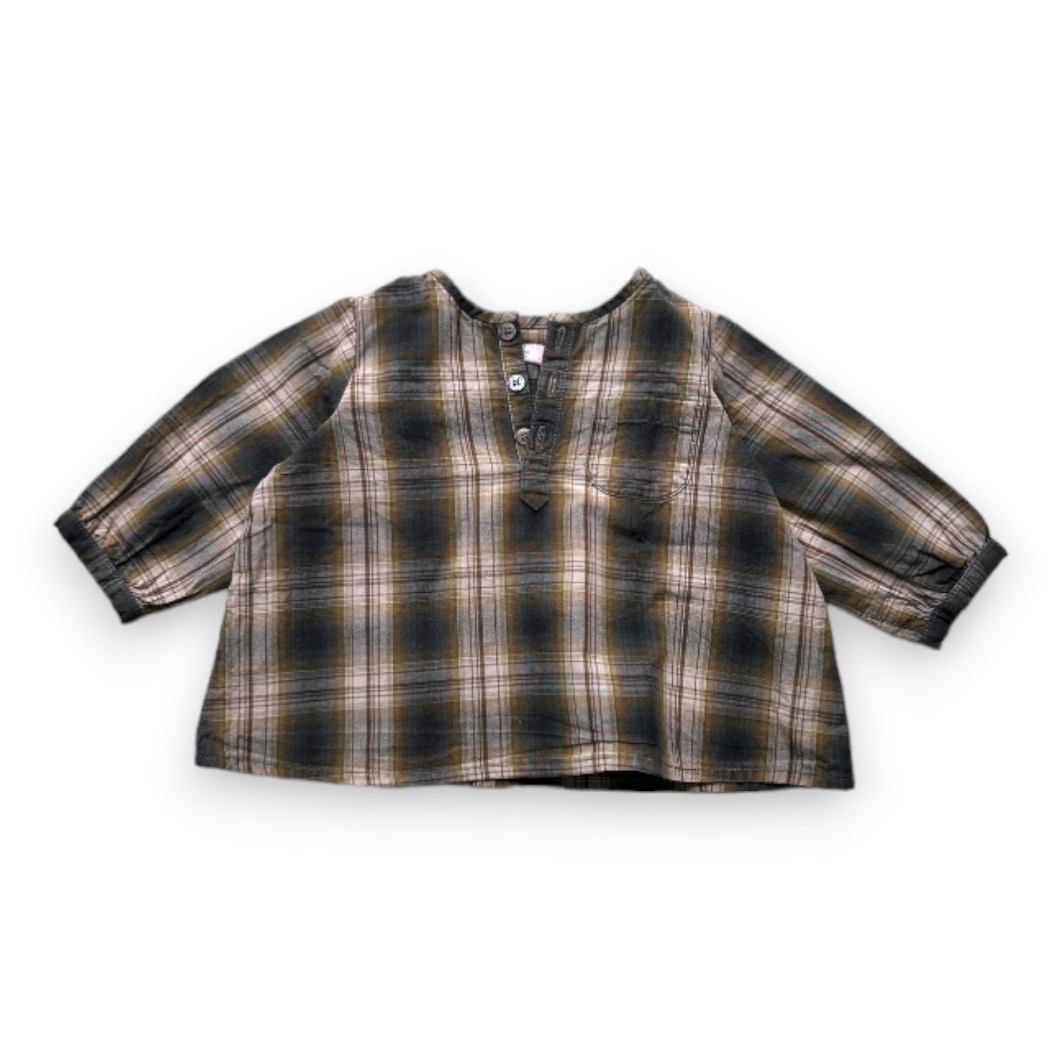 Green baby blouse - 3 months BONPOINT - Seconde Main Green