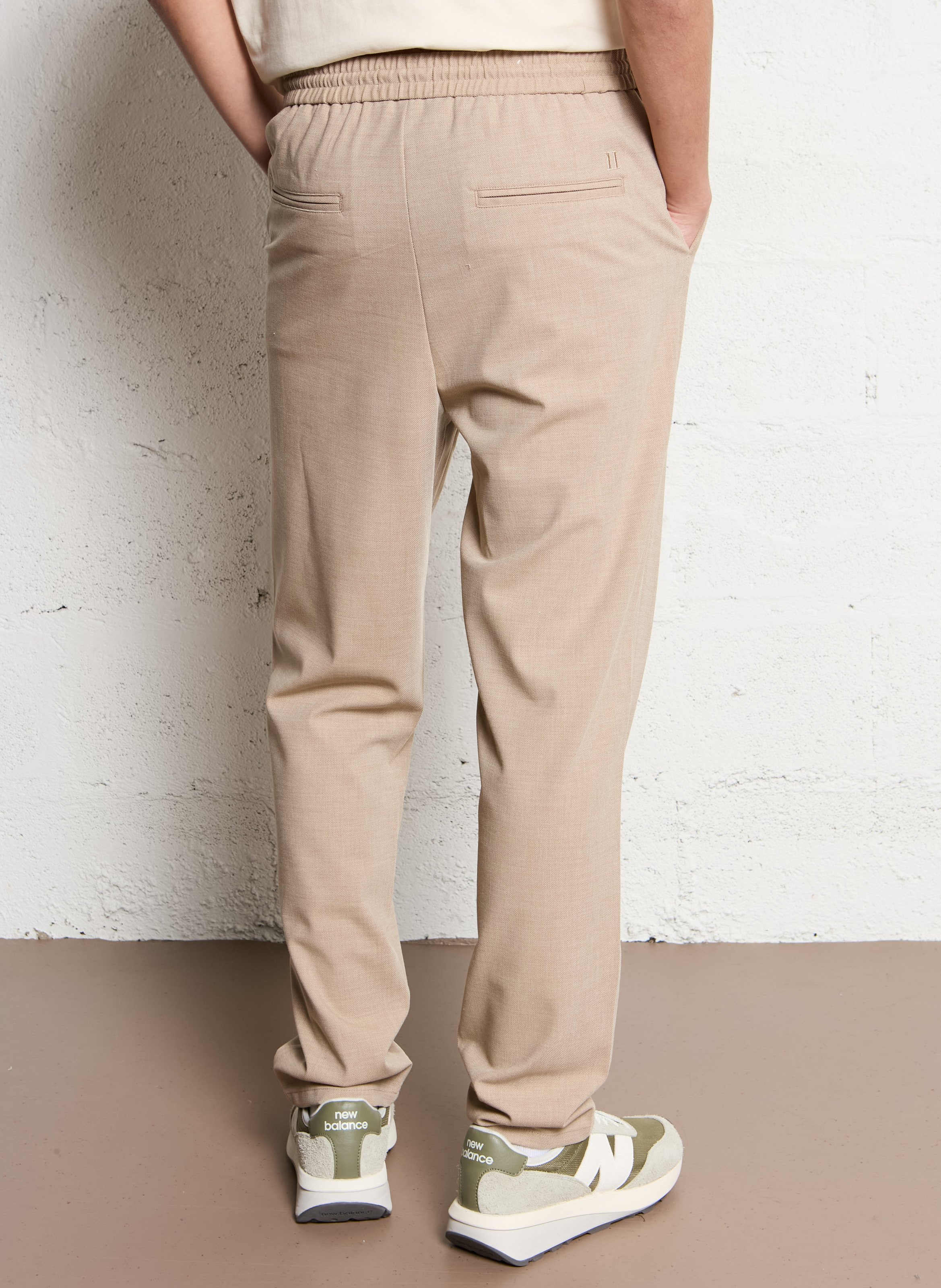 Bandplooibroek LES DEUX Beige