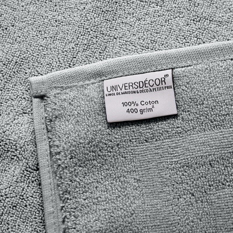 100% combed cotton bath towel COTON PUR Multicolored