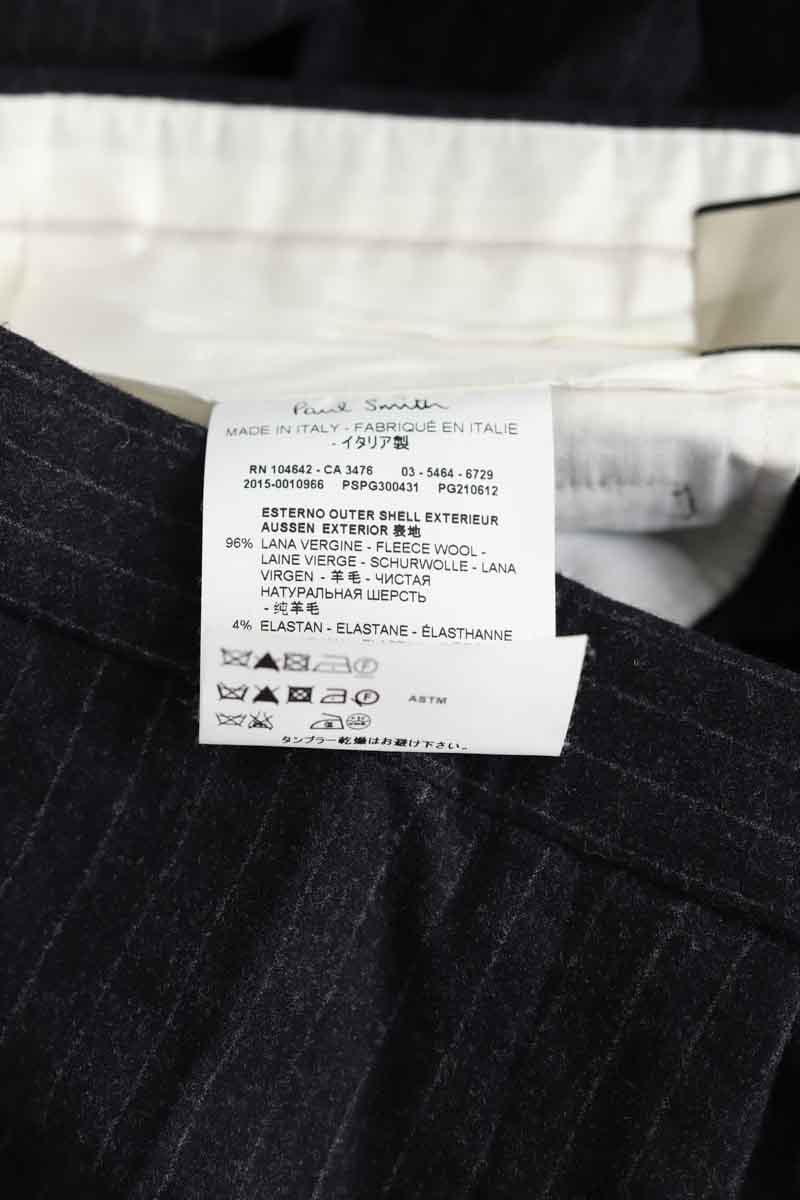 Bandol straight woollen trousers PAUL SMITH - Seconde main Black