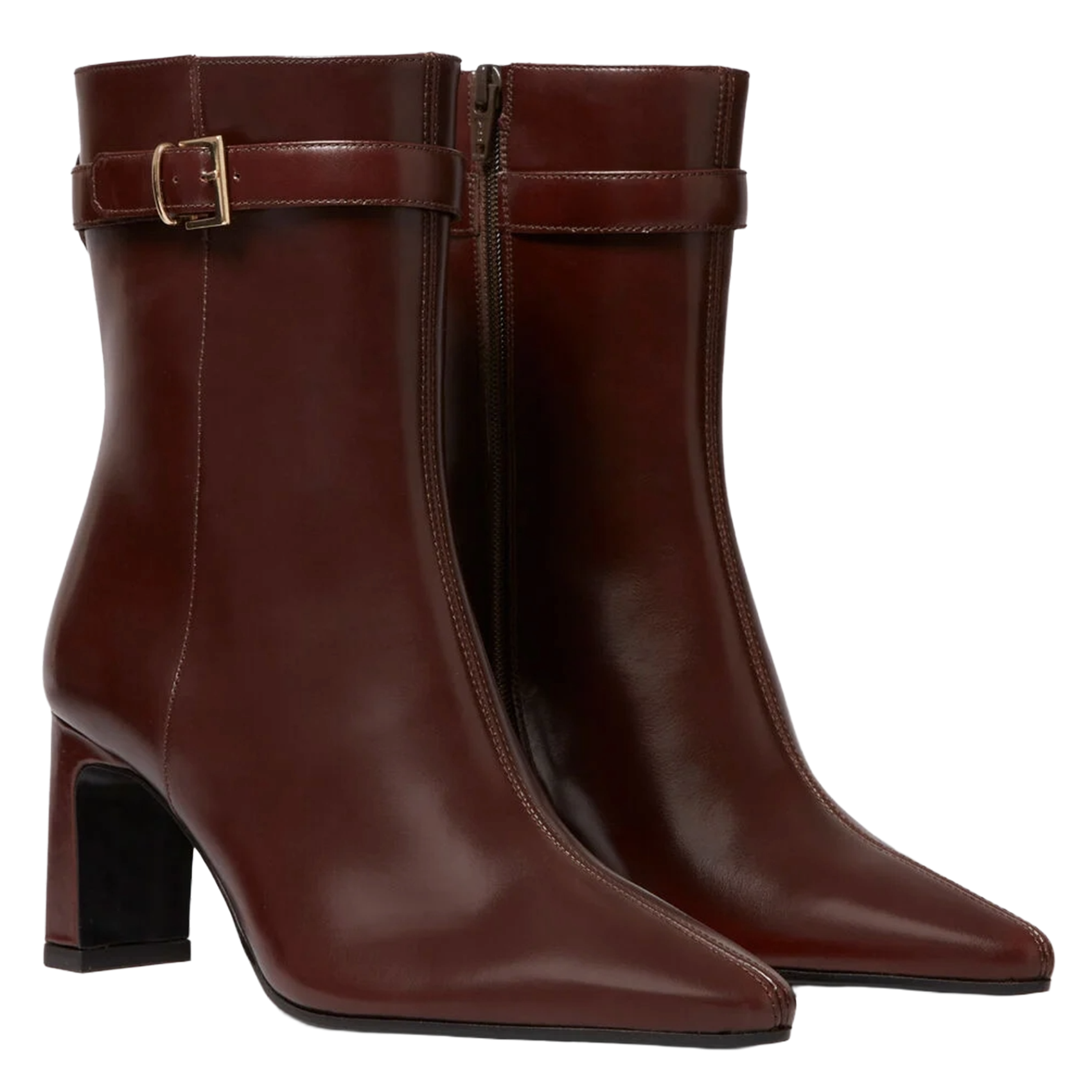 Bottines en cuir CLAUDIE PIERLOT Marron