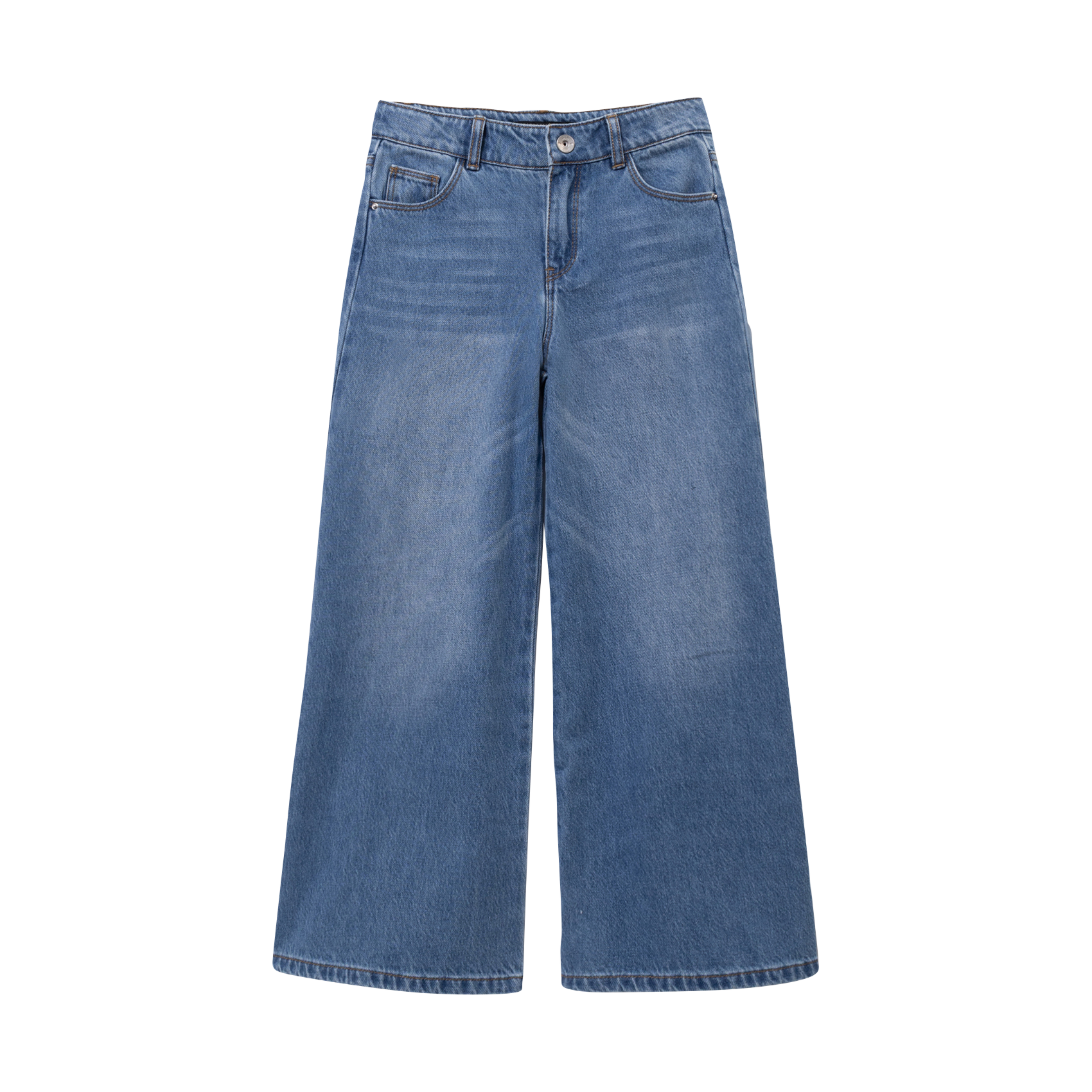 Jean large en coton IKKS JUNIOR Bleu