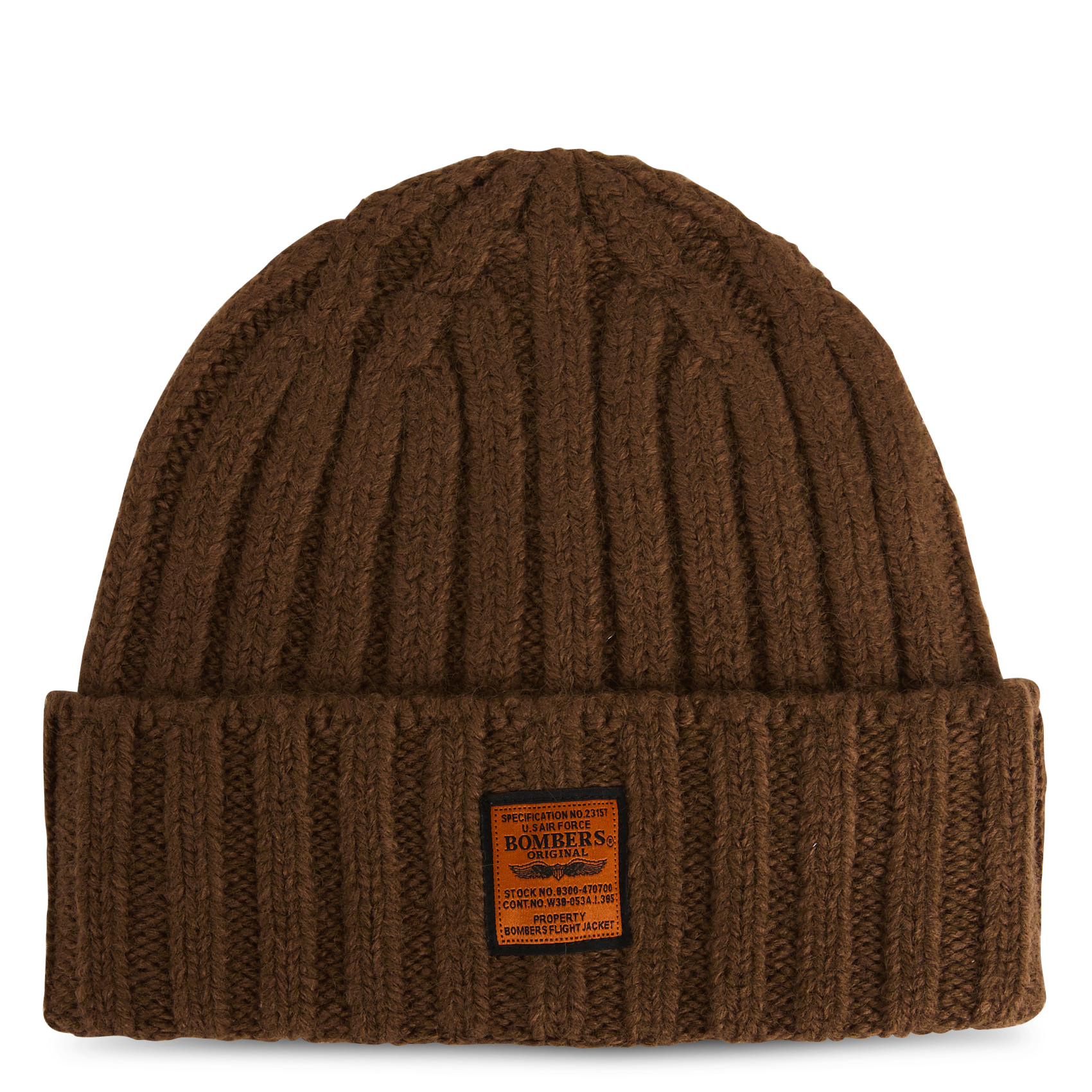 Bonnet à revers BOMBERS ORIGINAL Marron