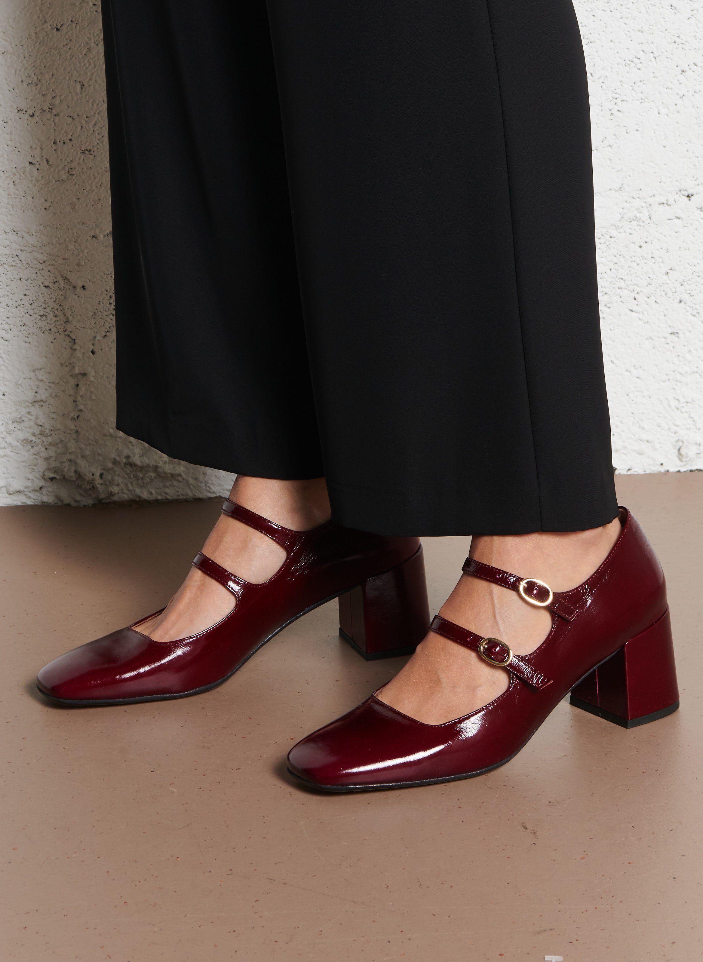 Lakleren Mary Jane-schoenen MELLOW YELLOW Rood