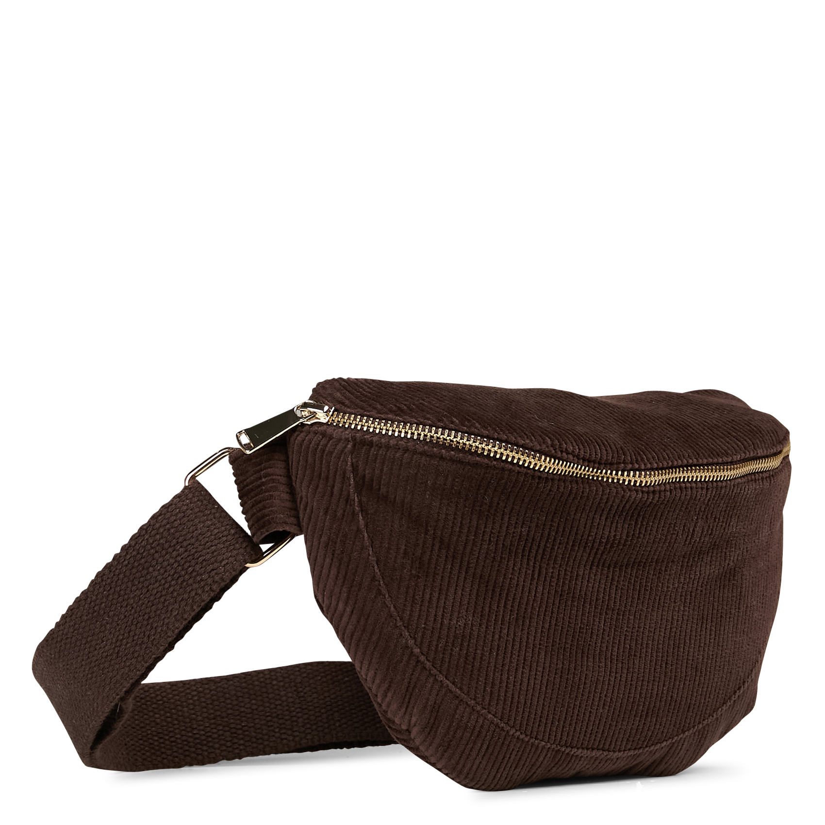 Sac banane en velours côtelé MAISON 123 Marron