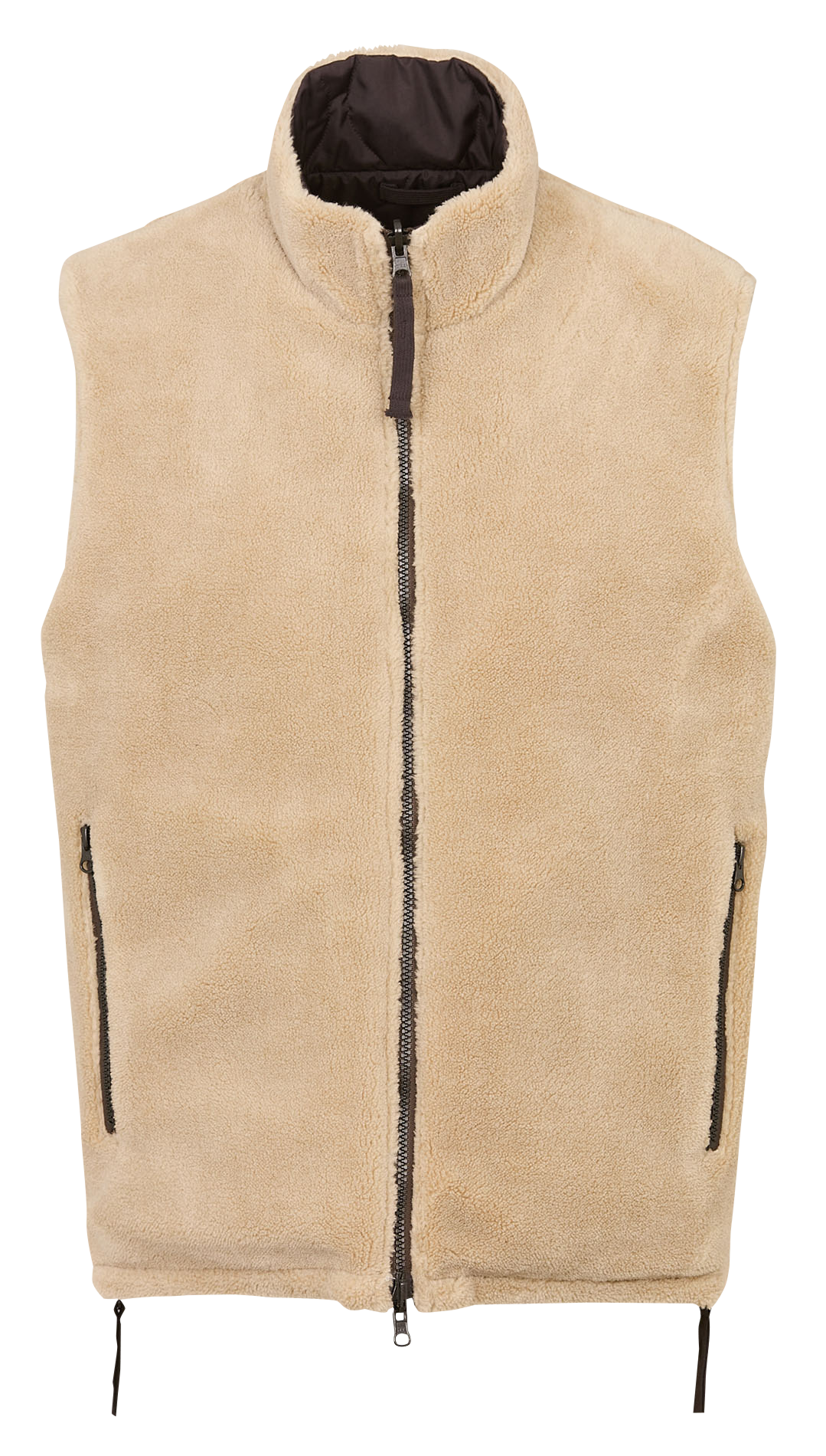 Veste col montant sans manches réversible TAION Beige