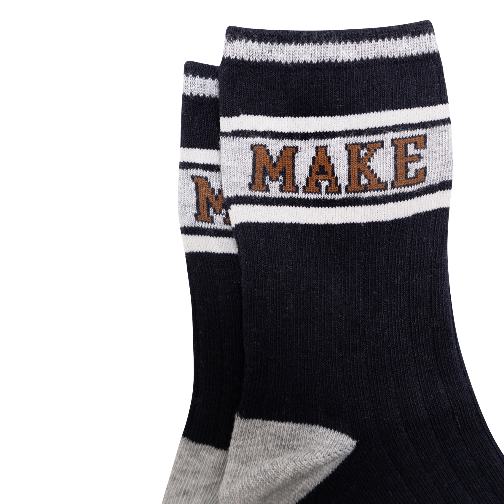 Lot de 3 paires de chaussettes en coton mélangé imprimé IKKS JUNIOR Bleu