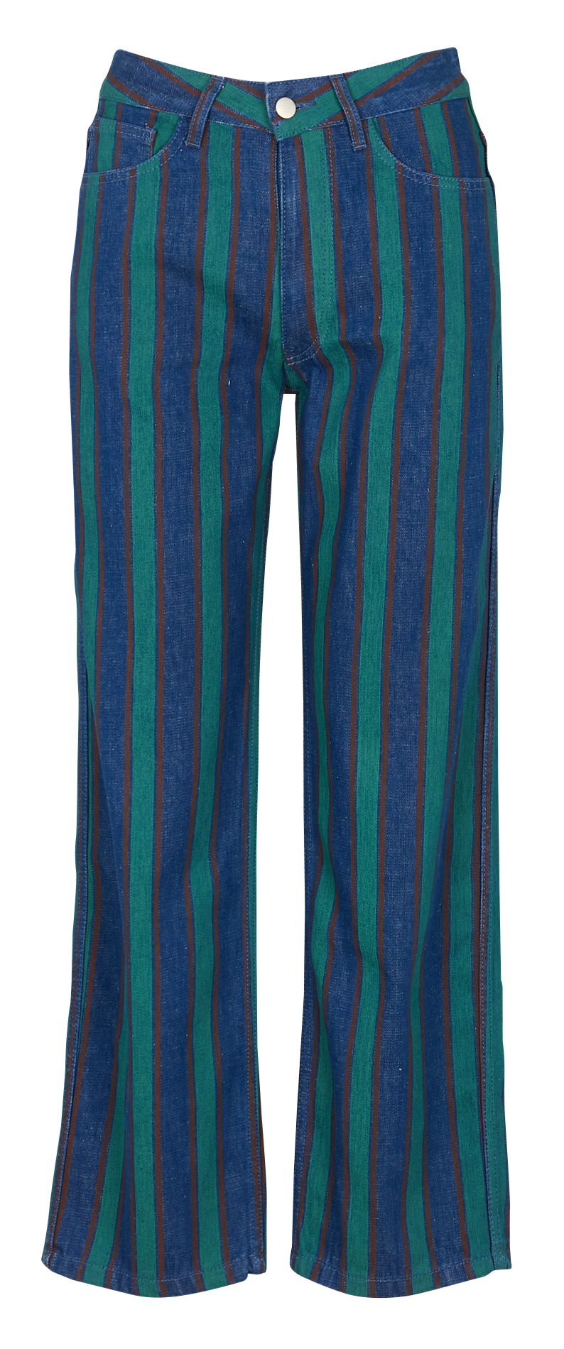 Jean droit en coton THE TINY BIG SISTER Beige