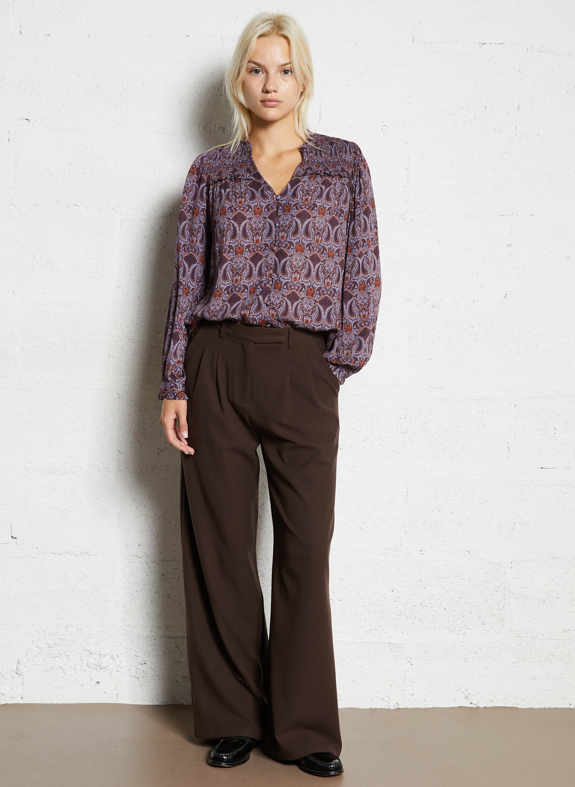 Printed blouse with collar LA PETITE ETOILE Multicolored