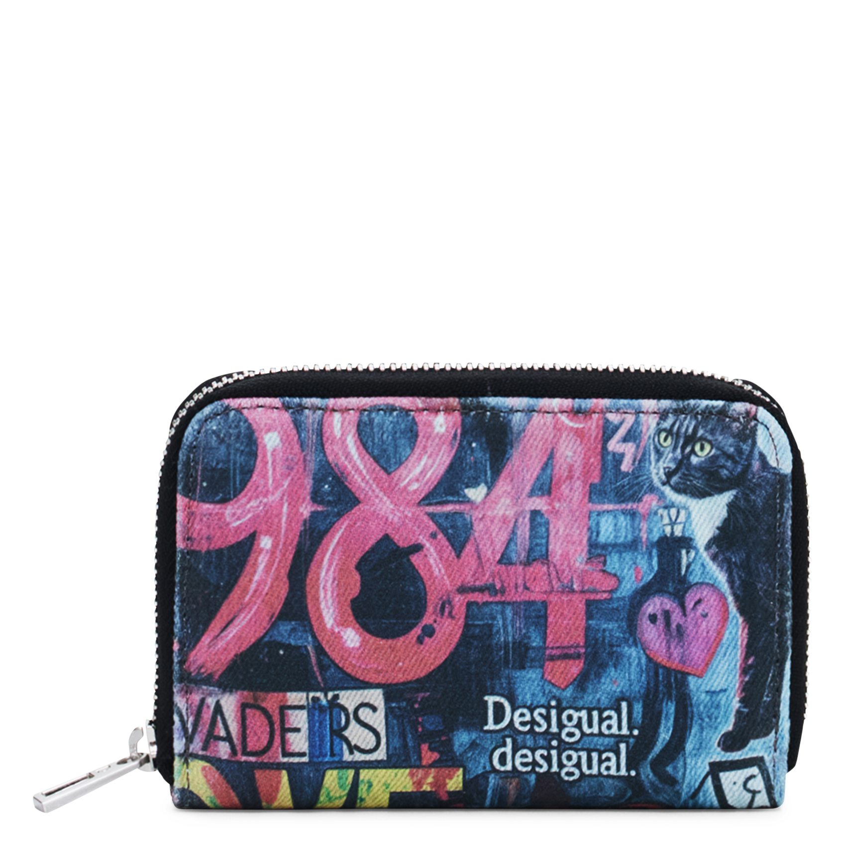 Portefeuille zippé à motifs DESIGUAL Multicolore