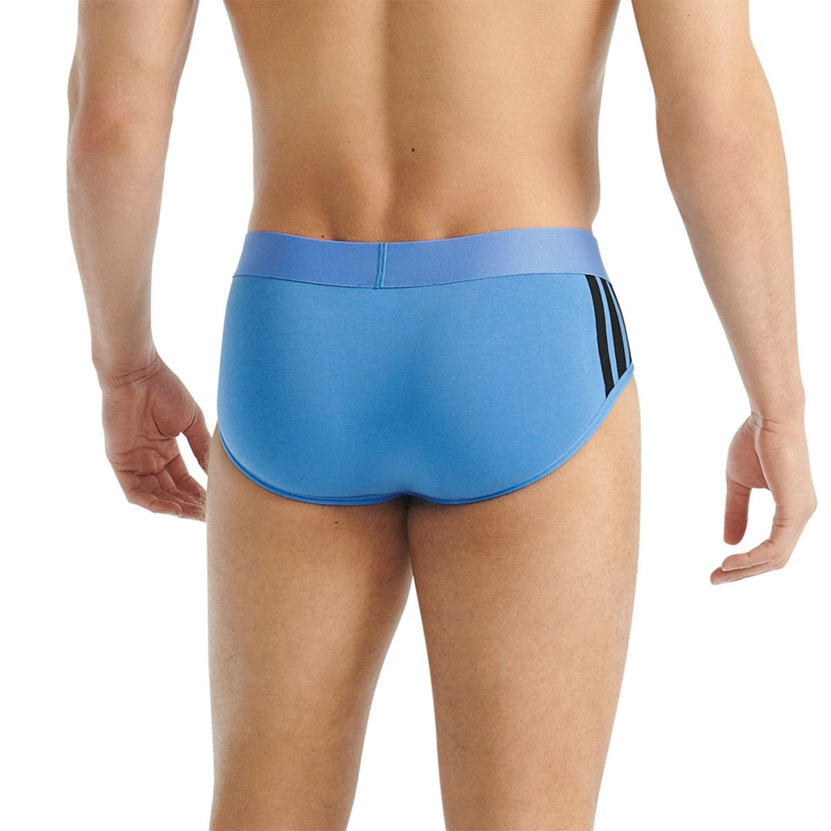 Set of 2 men's active flex cotton 3 stripes adidas sport briefs ADIDAS UNDERWEAR Blue