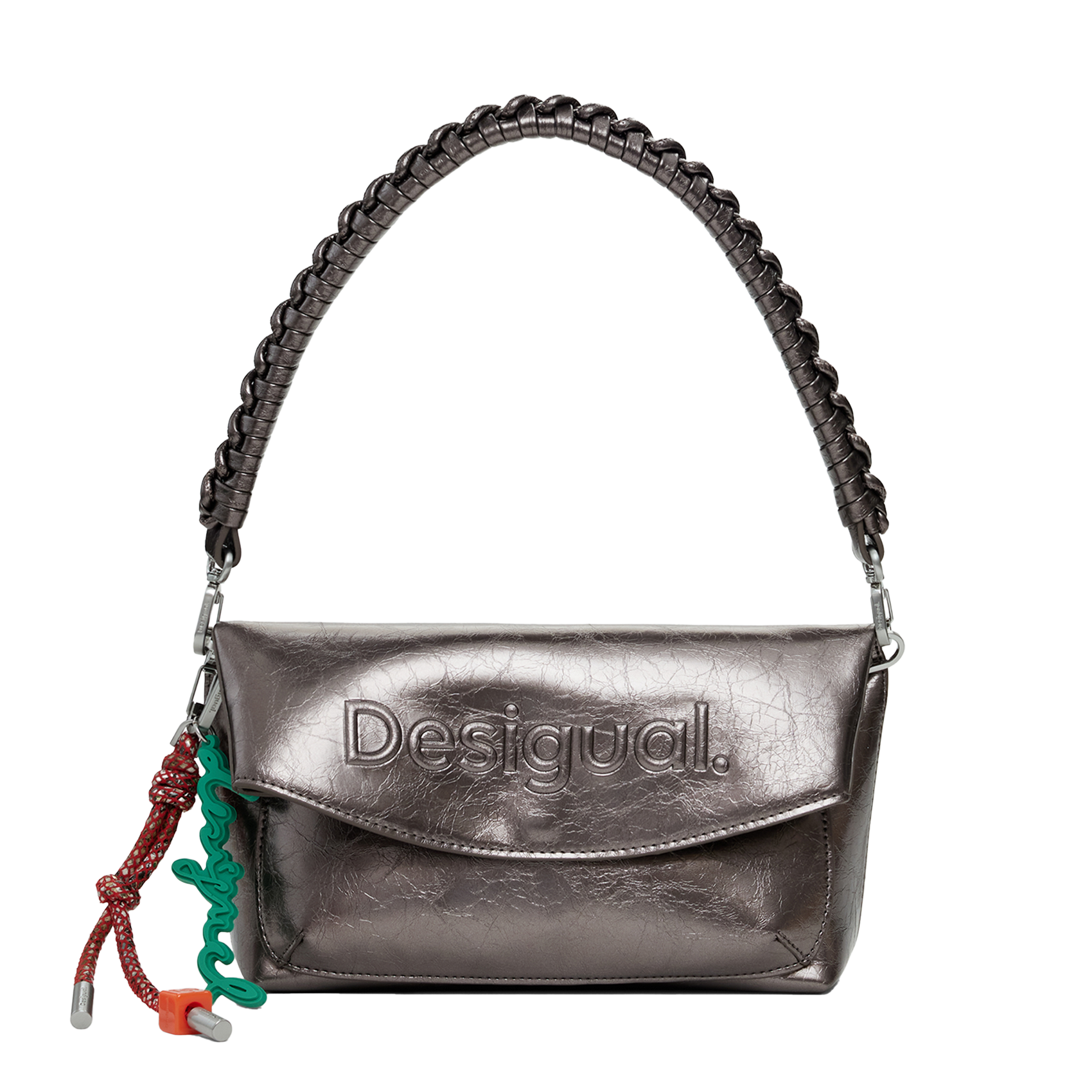 Sac bandoulière métallisé DESIGUAL Multicolore