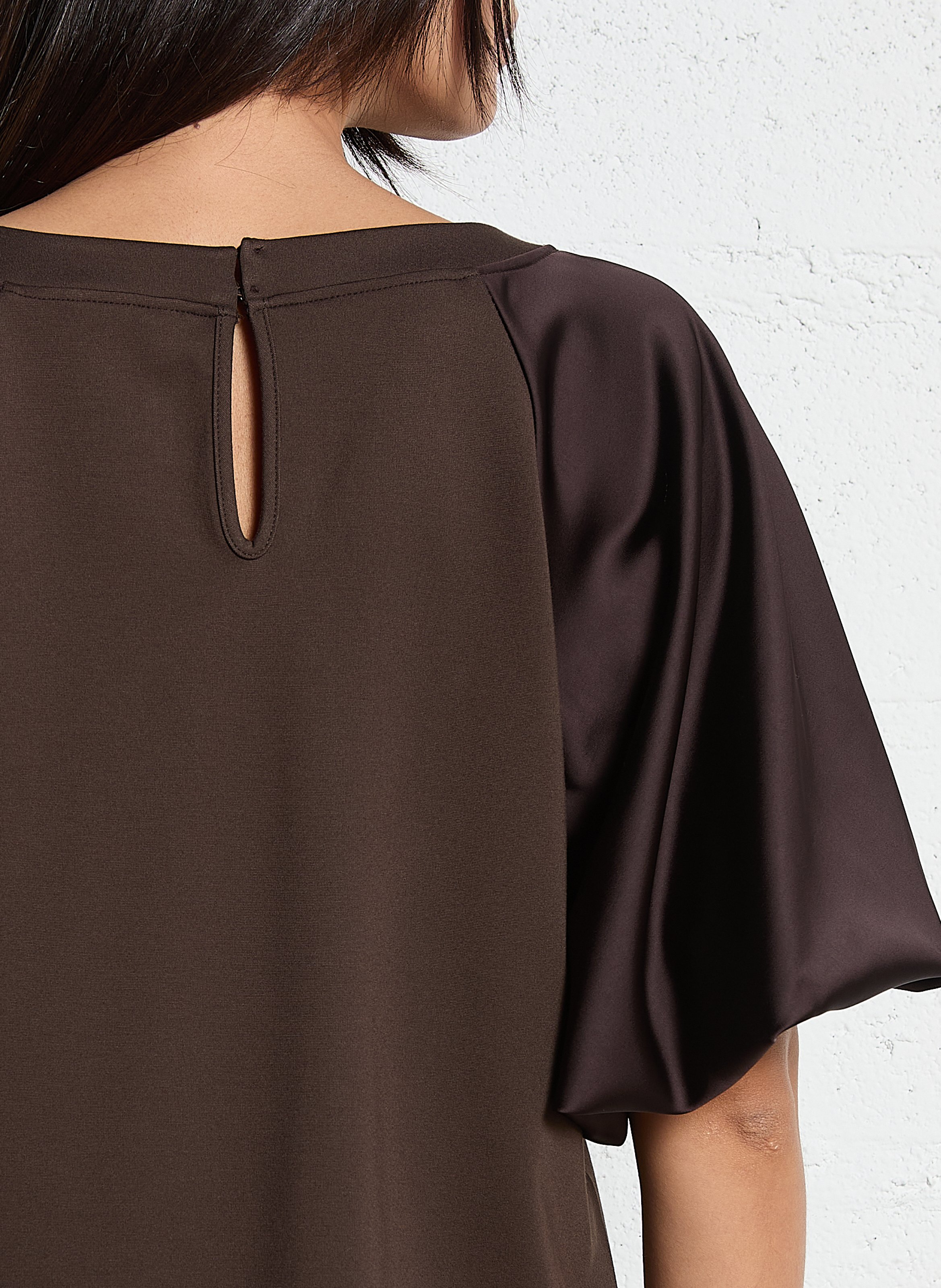 Loose-fit round-neck top IMPERIAL Brown