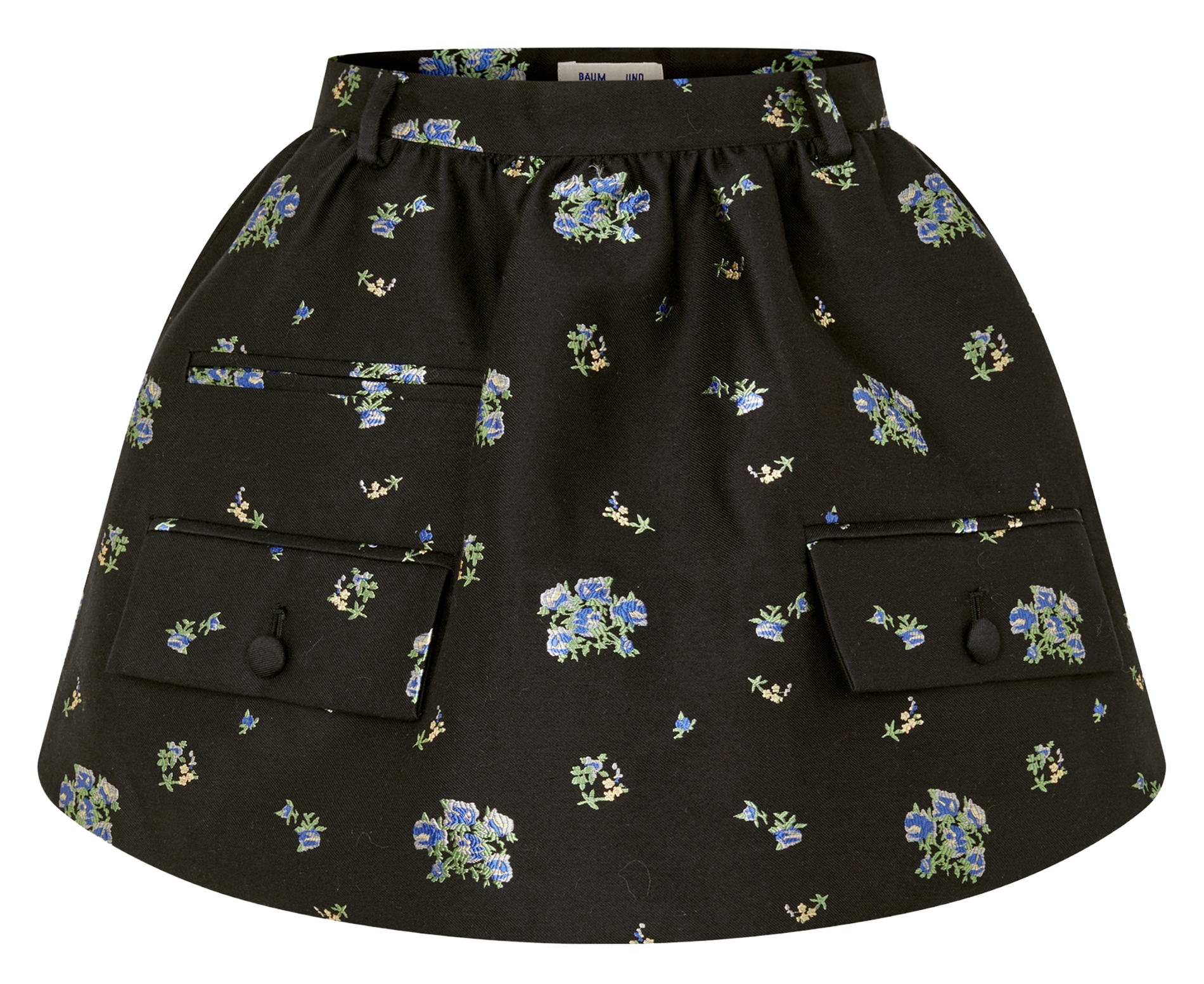 Jupe courte imprimée BAUM UND PFERDGARTEN Noir