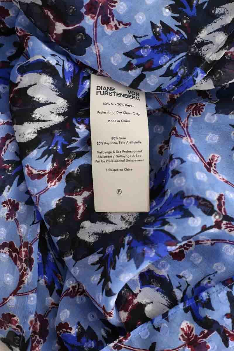 Blouse DIANE VON FURSTENBERG - Seconde Main Blue