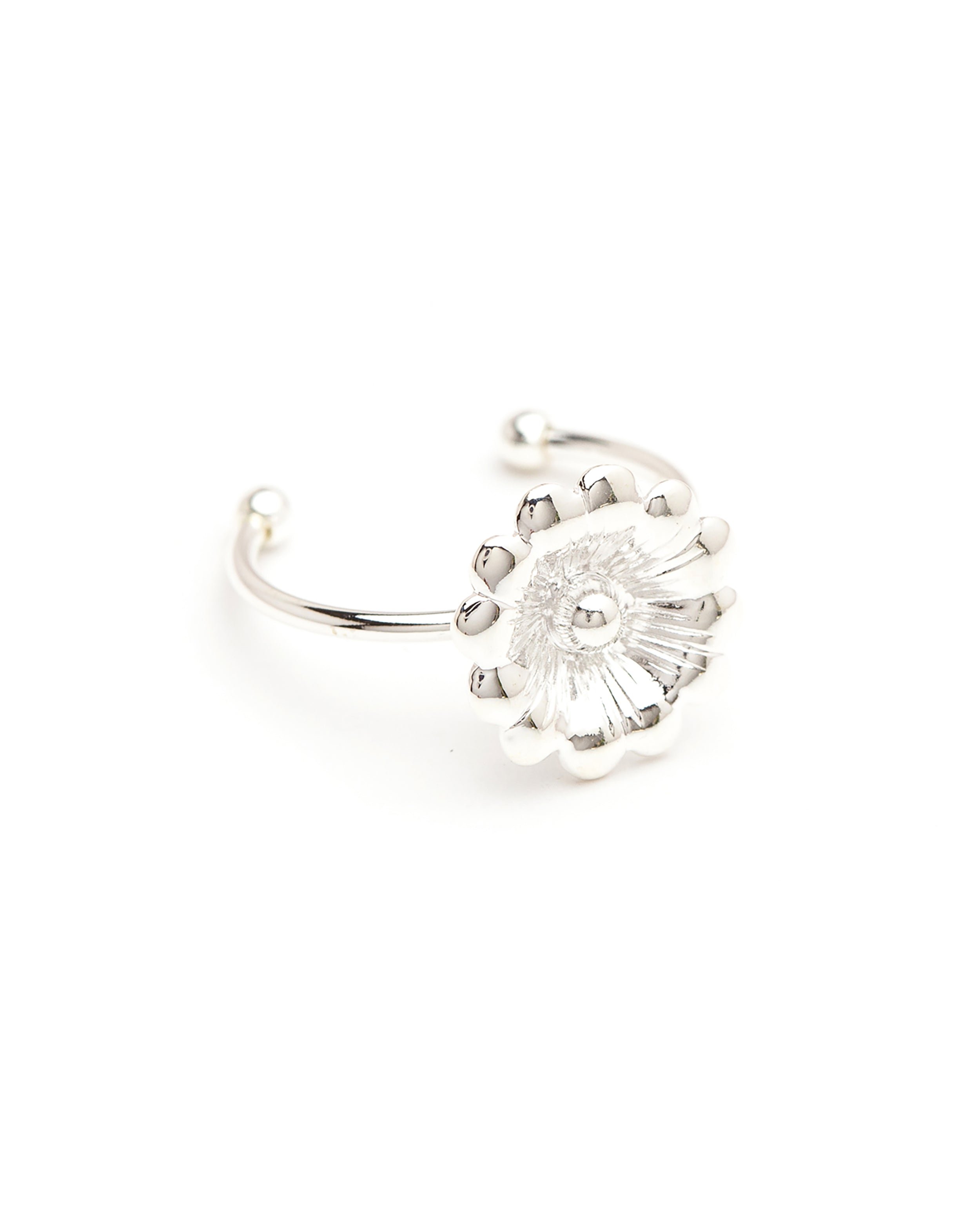 THÉIA - silver-plated flower ring MONSIEUR SIMONE Silver