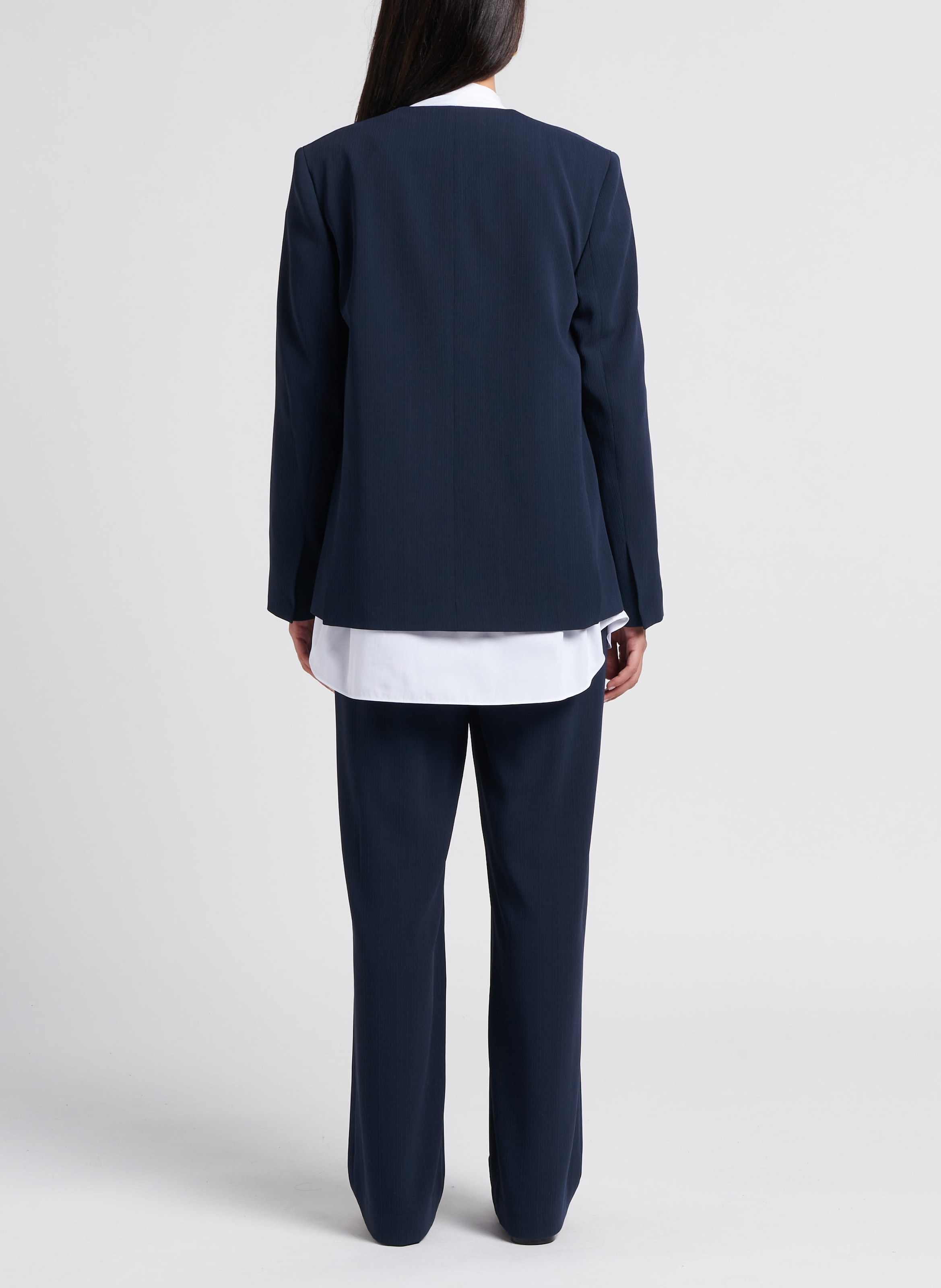 High-waisted wide-leg pants THEORY Blue