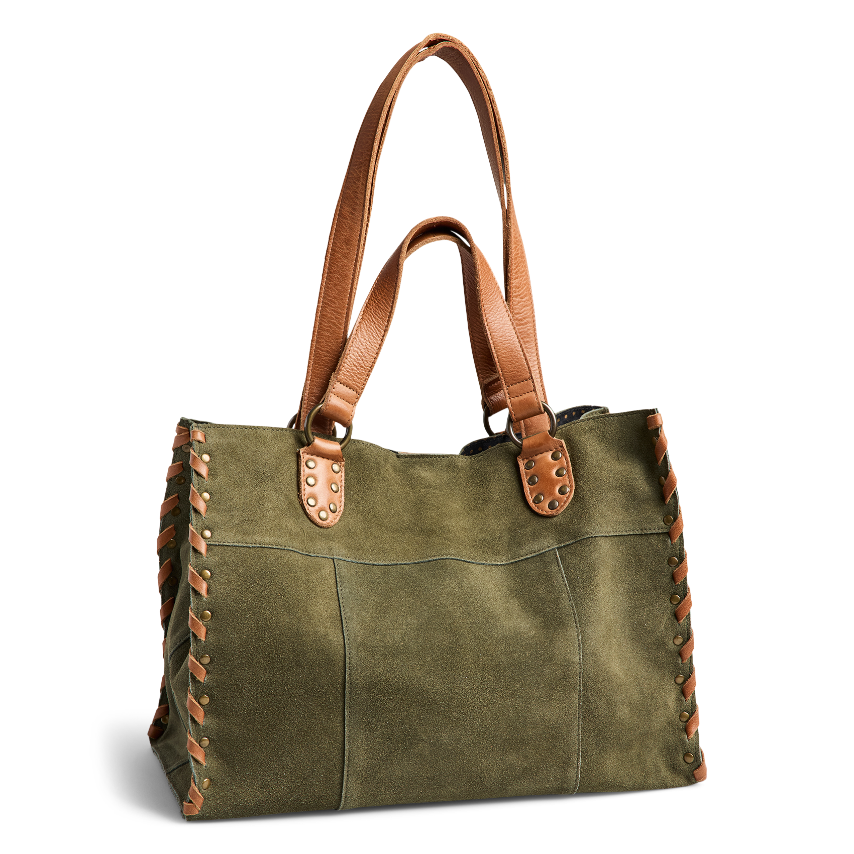 Sac porté épaule en cuir PIECES Vert