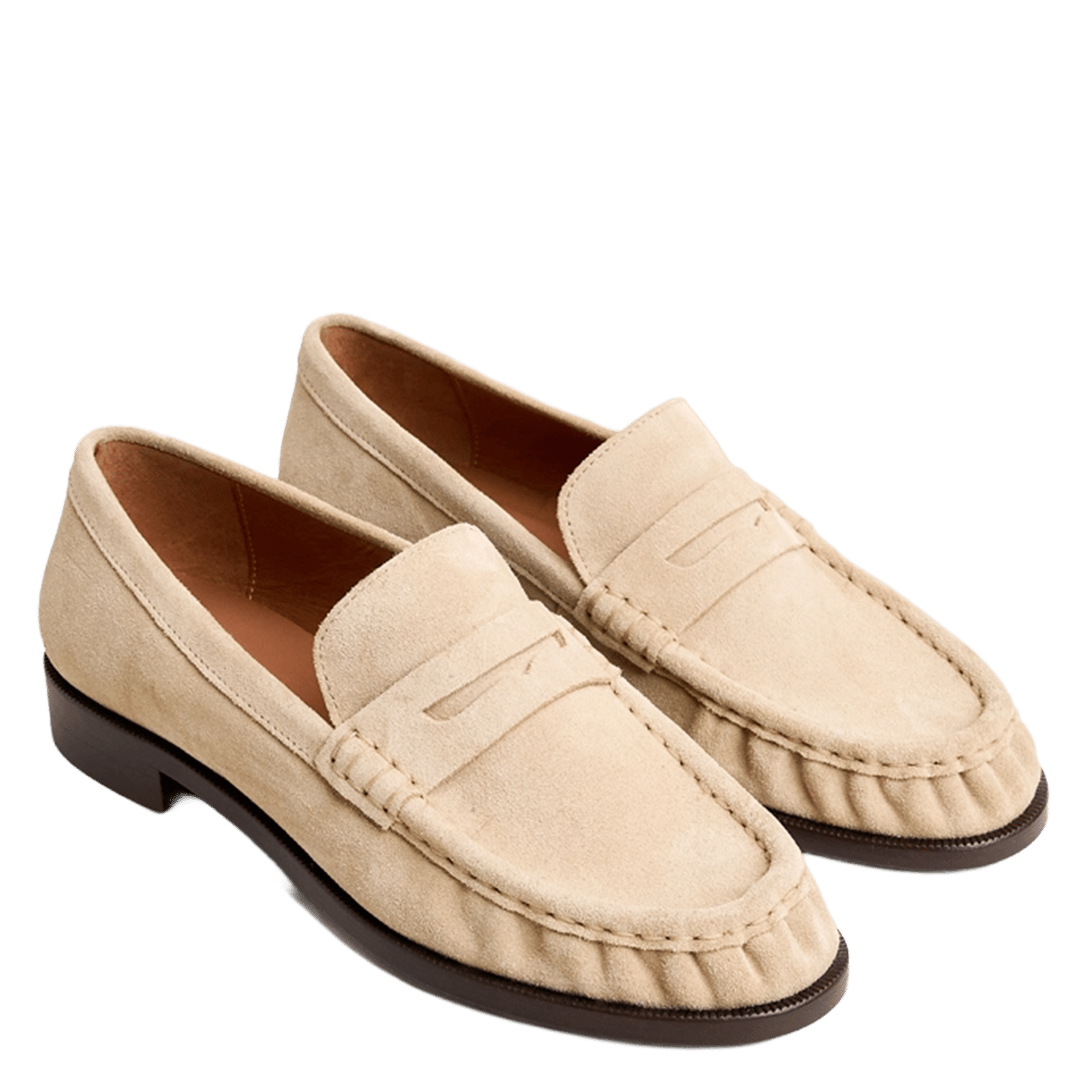 Leren loafers JONAK Beige