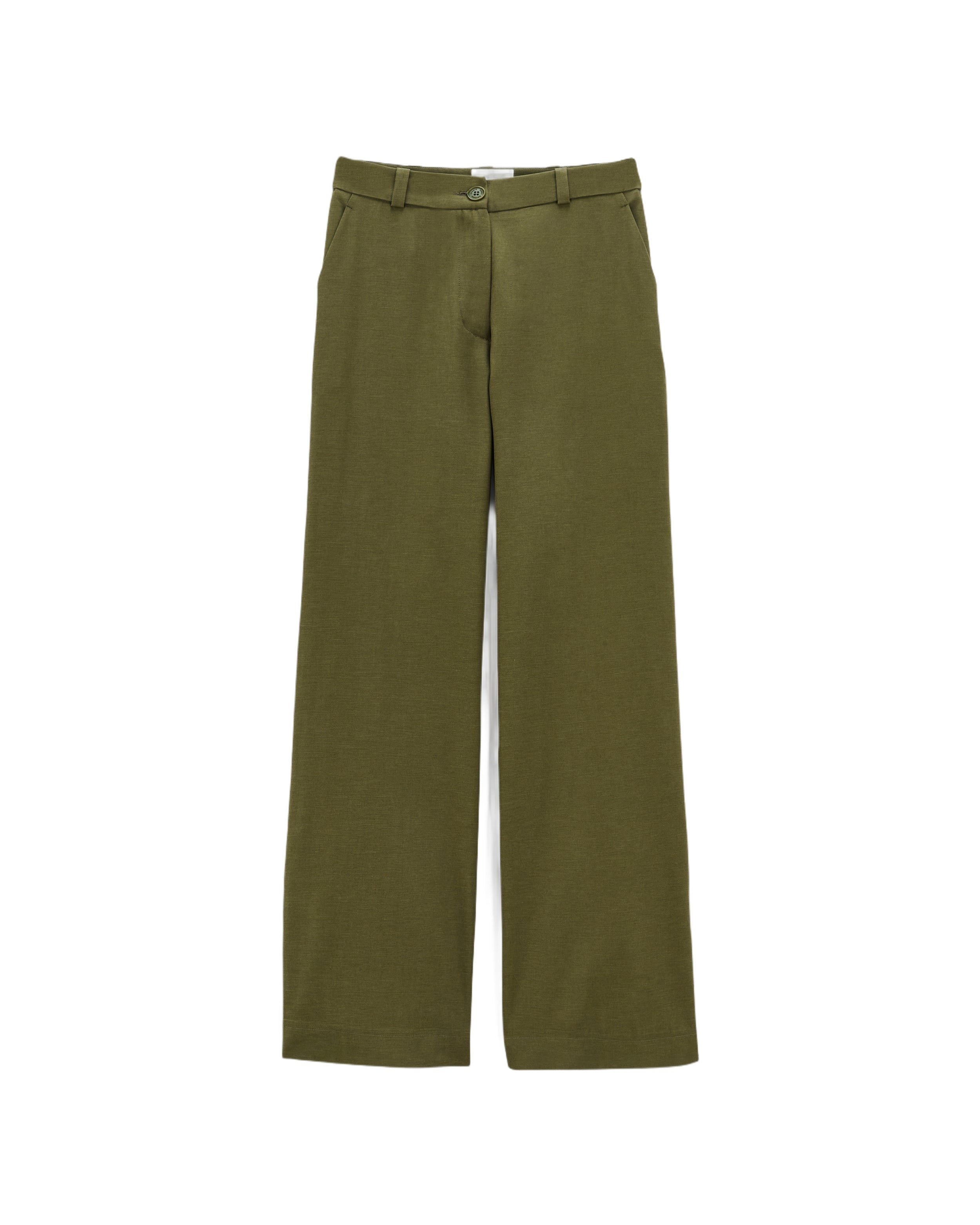 Flared pants GILIA KHAKI BROWN Noyoco Brown