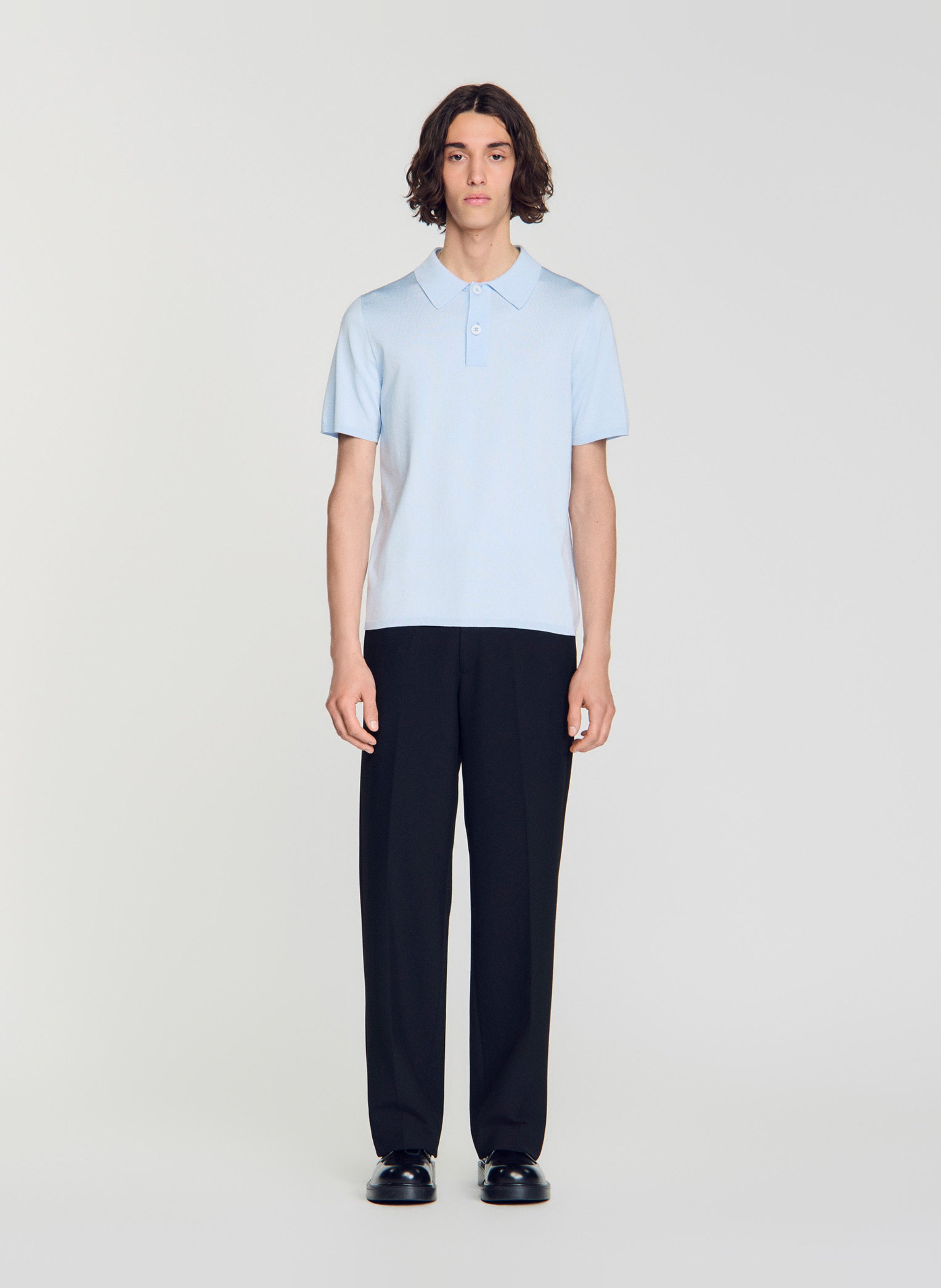 Polo regular fit  | Bleu SANDRO Homme