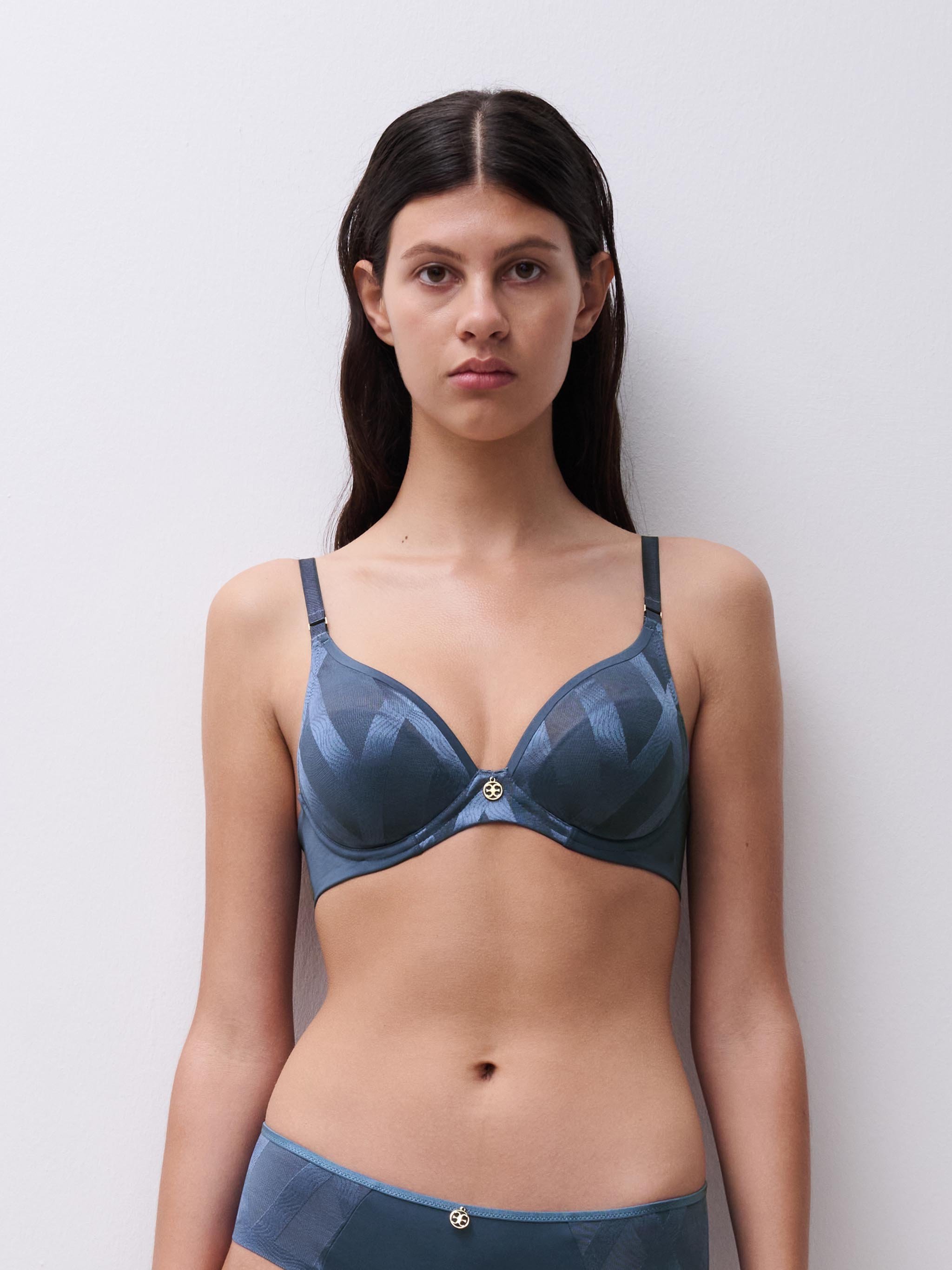 Plunge cup bra CHANTELLE Blue