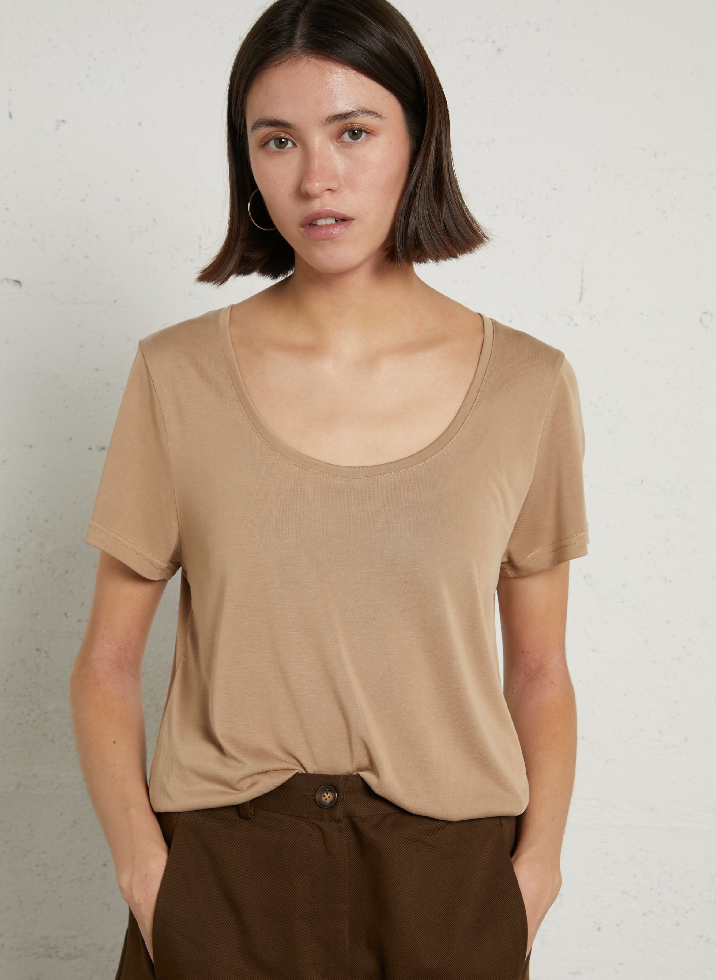 Straight fluid plain T-shirt LA PETITE ETOILE