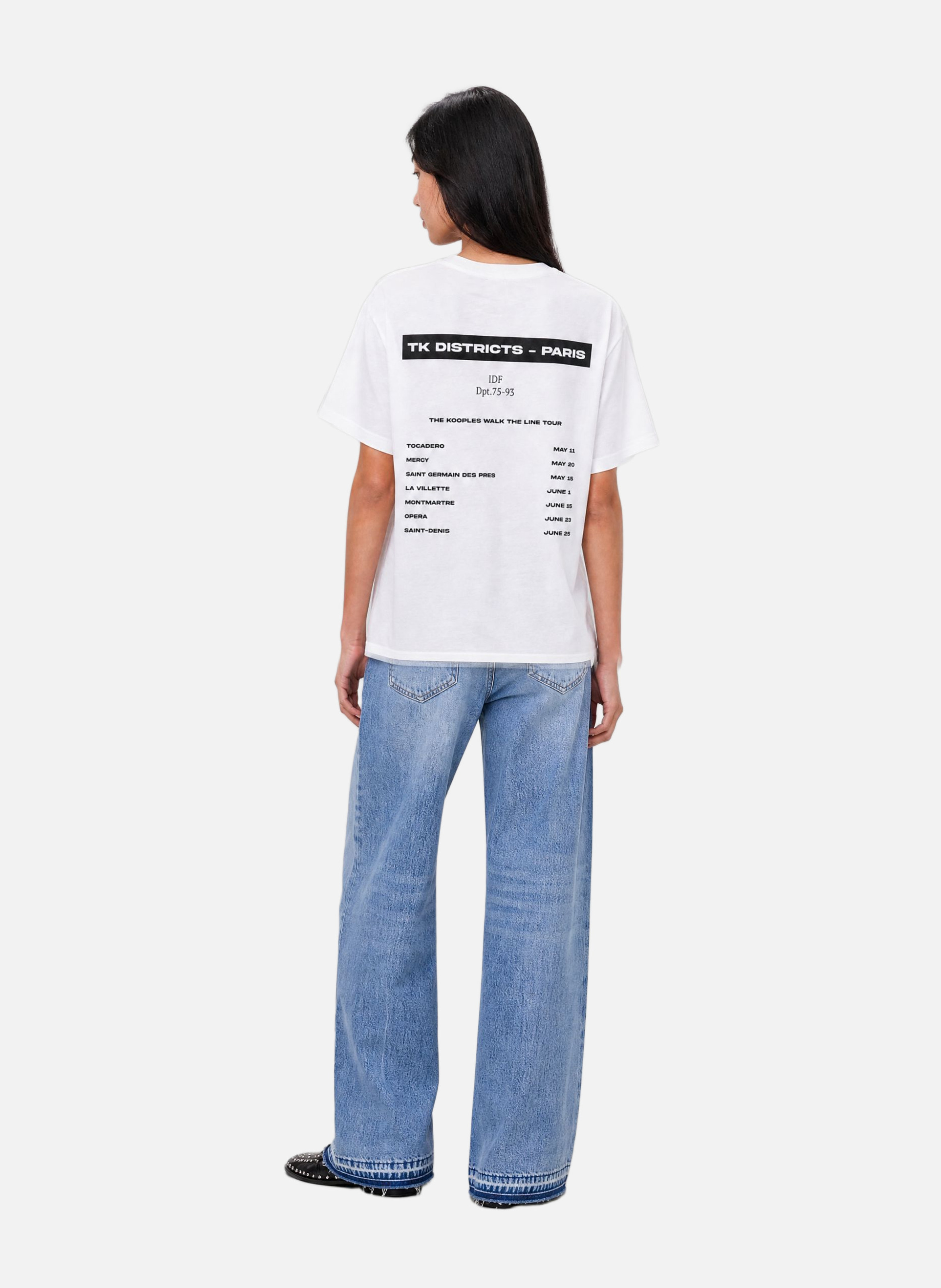 T-shirt with screen printing THE KOOPLES White