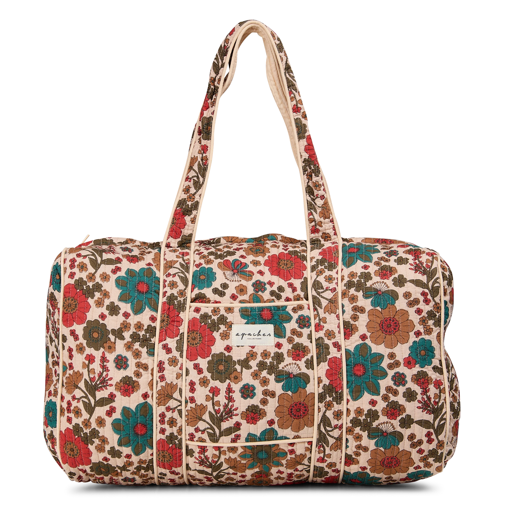 Sac weekend en coton APACHES COLLECTIONS Multicolore