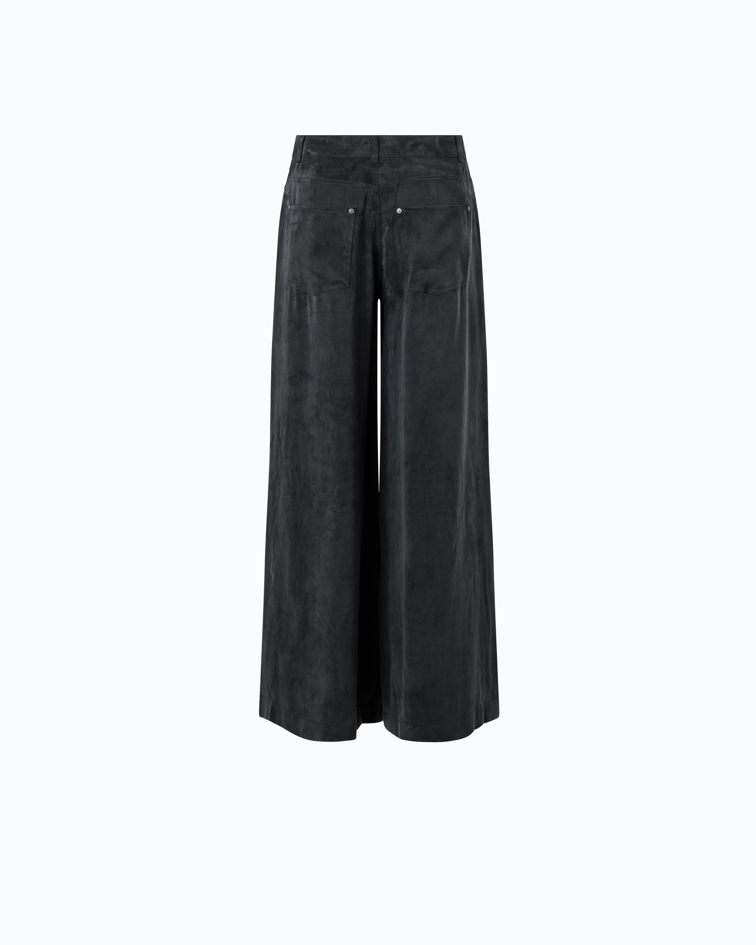 Peach-skin twill palazzo trousers PINKO Black