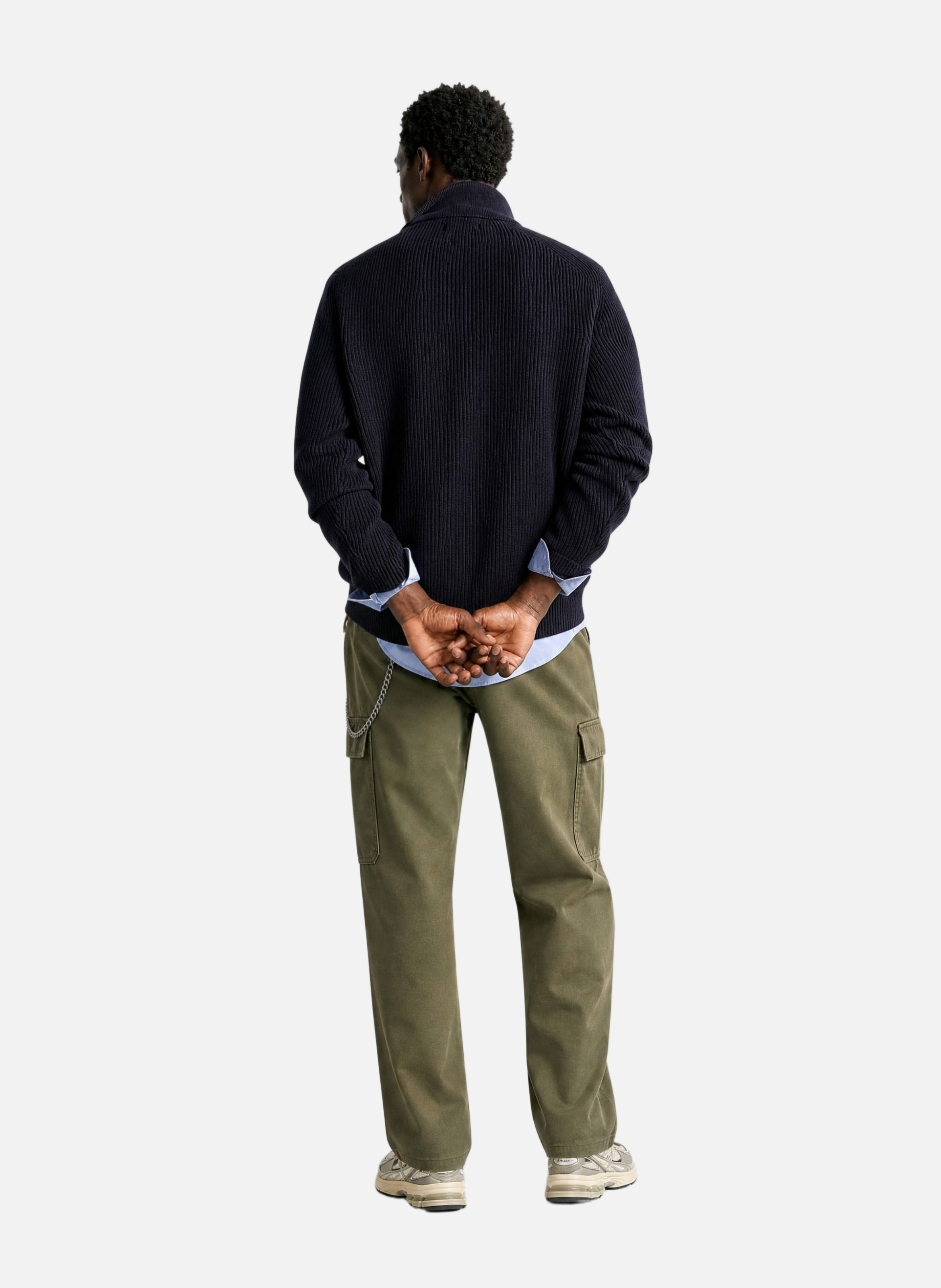 Wool zipped-neck sweater THE KOOPLES Blue