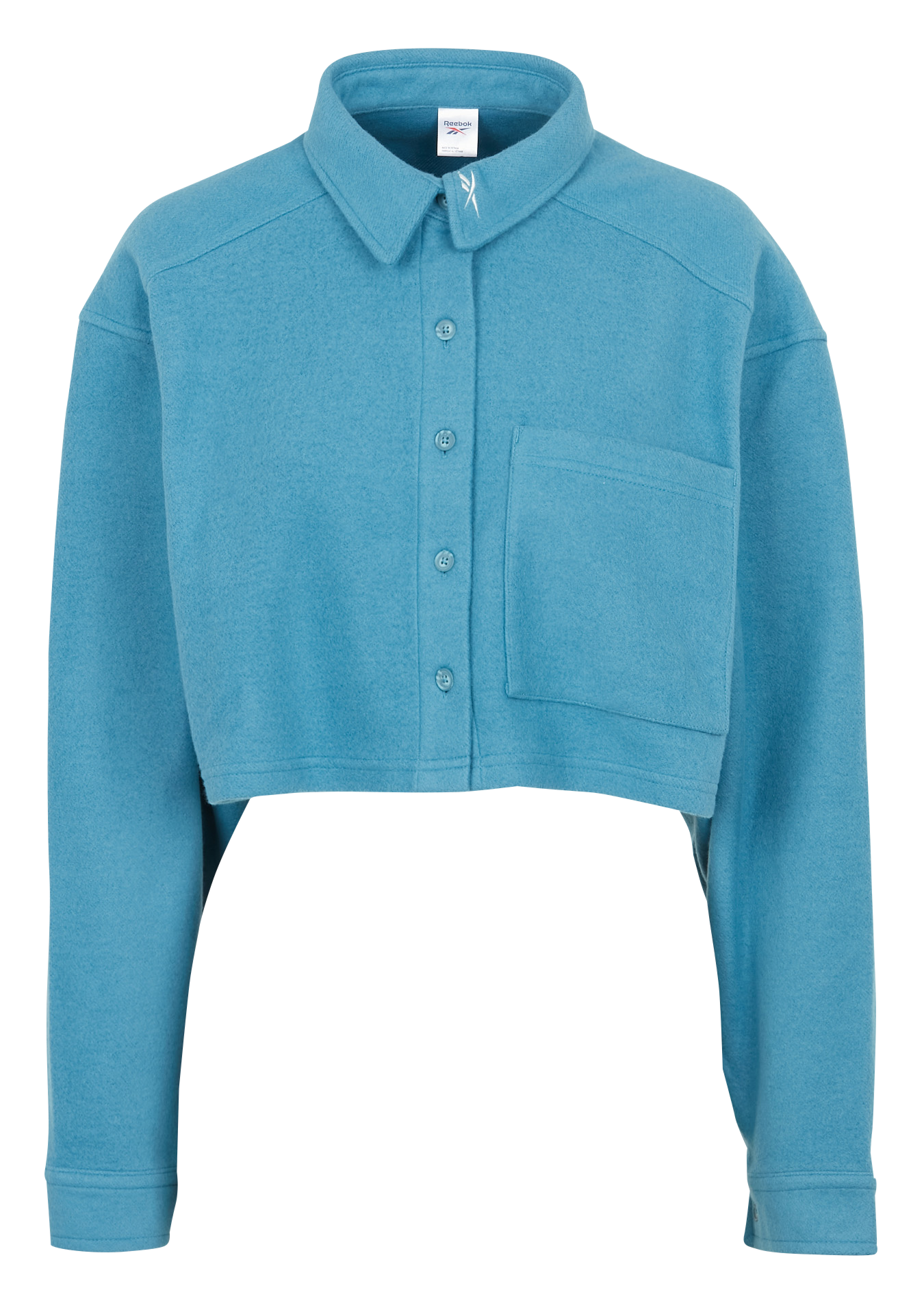 Kurze Sweatjacke mit klassischem Kragen REEBOK Blau