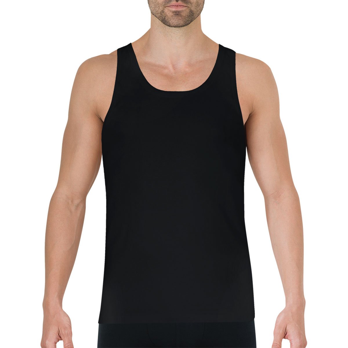 Men's premium pure cotton tank top by Eminence EMINENCE Black
