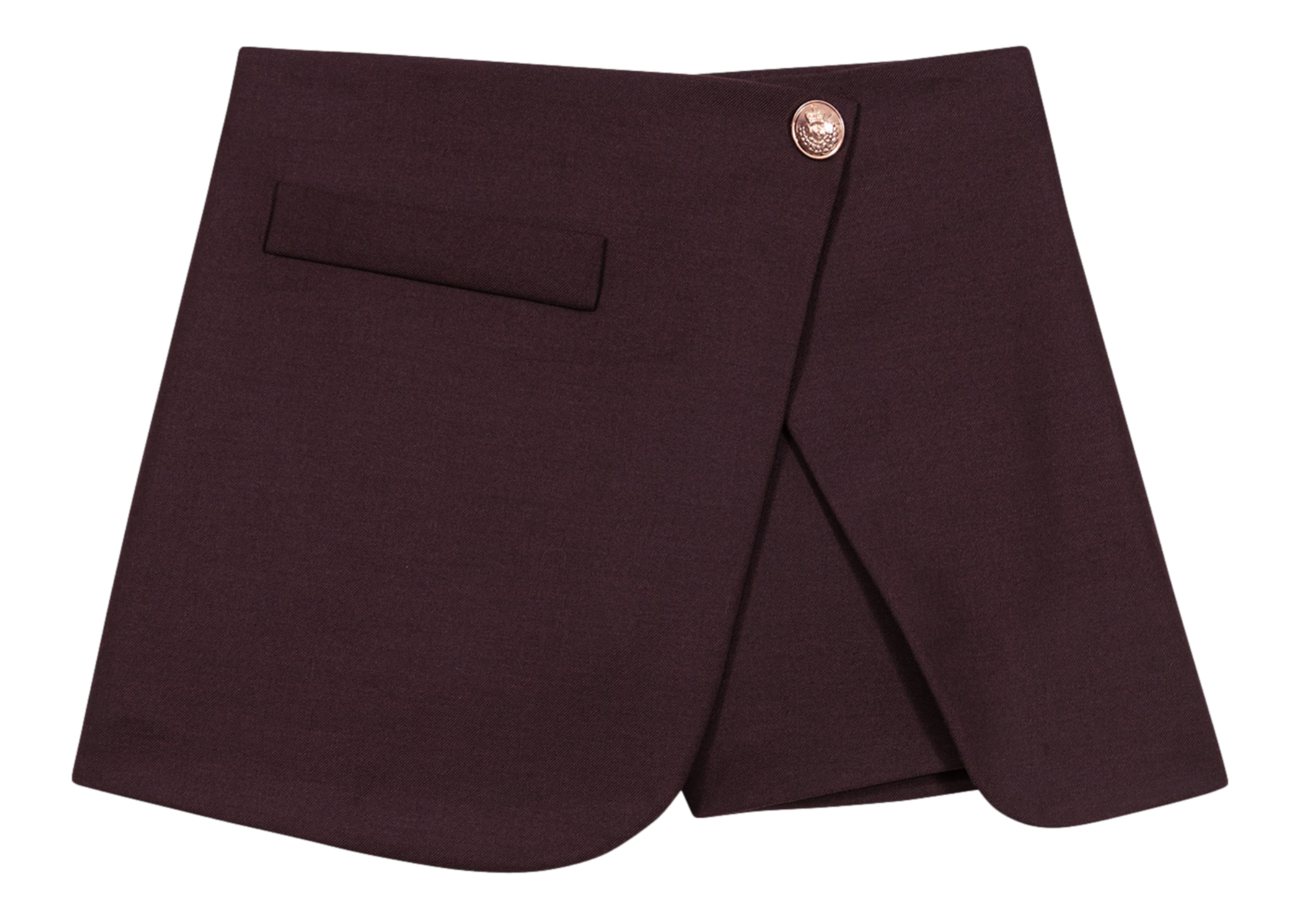 Mini jupe short  MAJE Marron