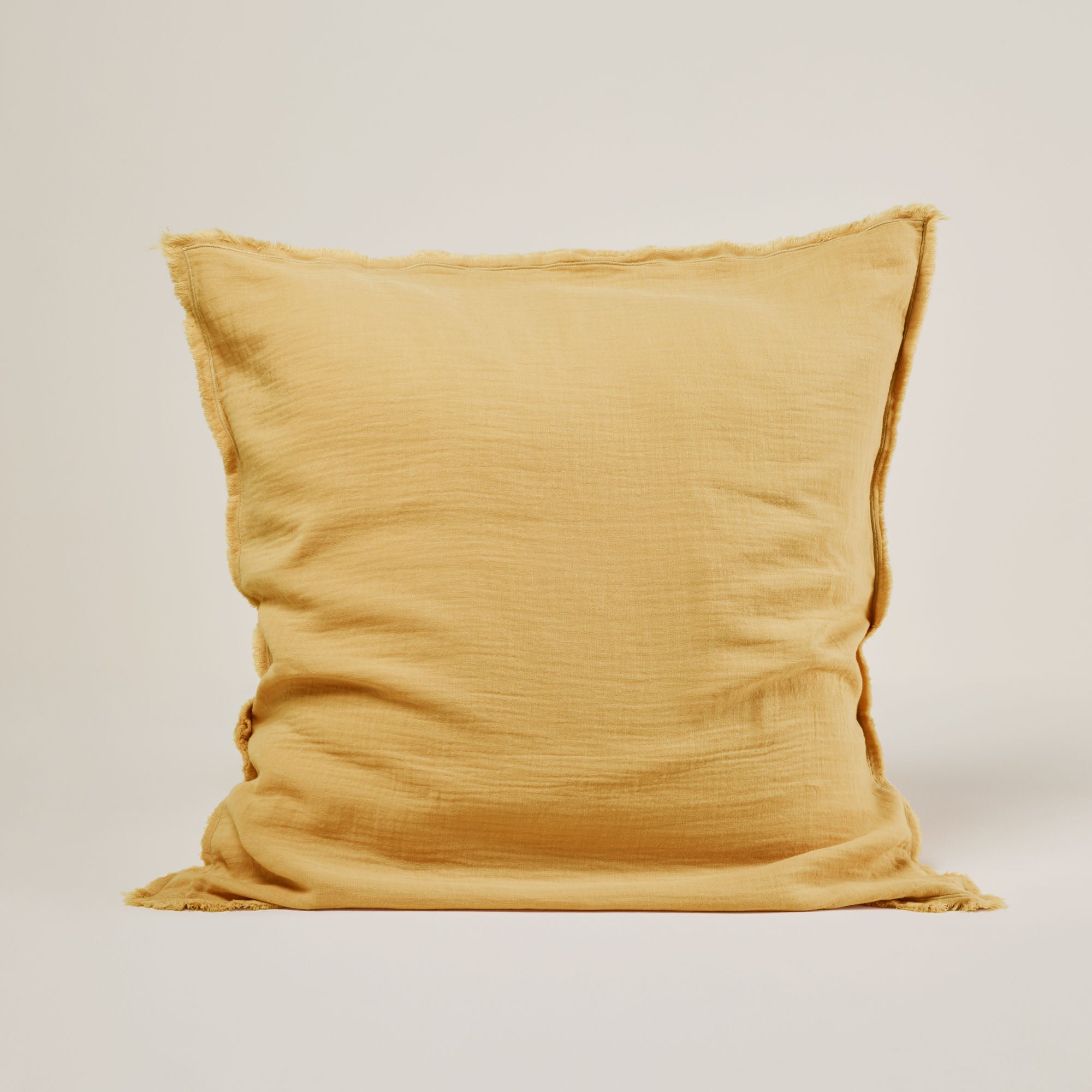 Set of 2 cotton pillowcases Yellow