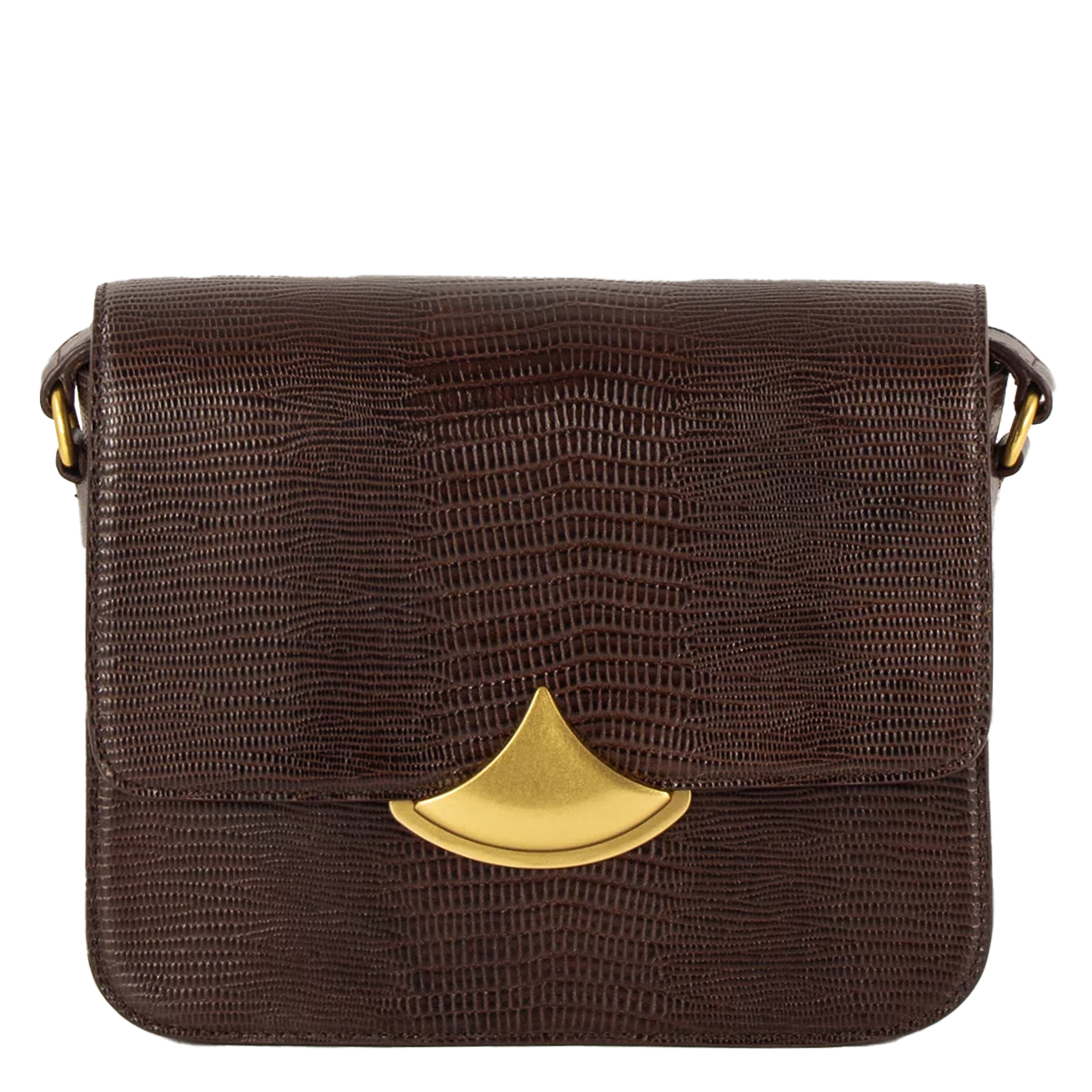 Sac bandoulière en cuir effet crocodile SESSUN