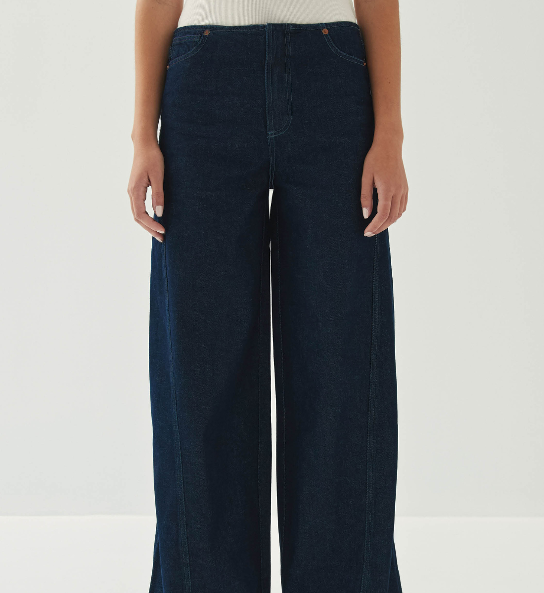 Cotton straight jeans ALOHAS Blue